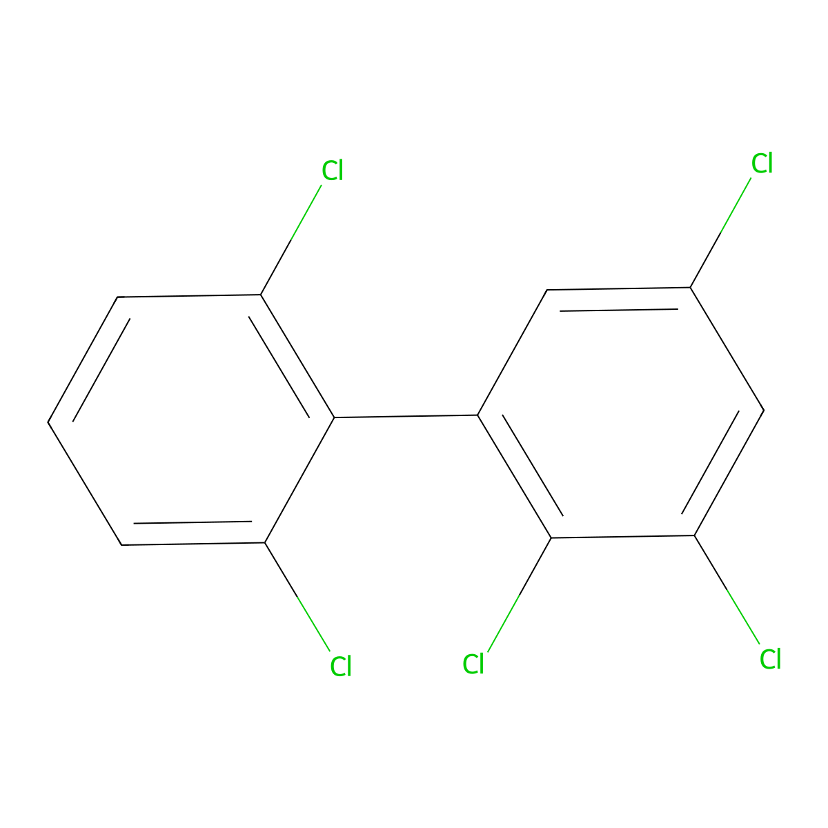2,2',3,5,6'-Pentachlorobiphenyl molecular structure, CAS 73575-55-0