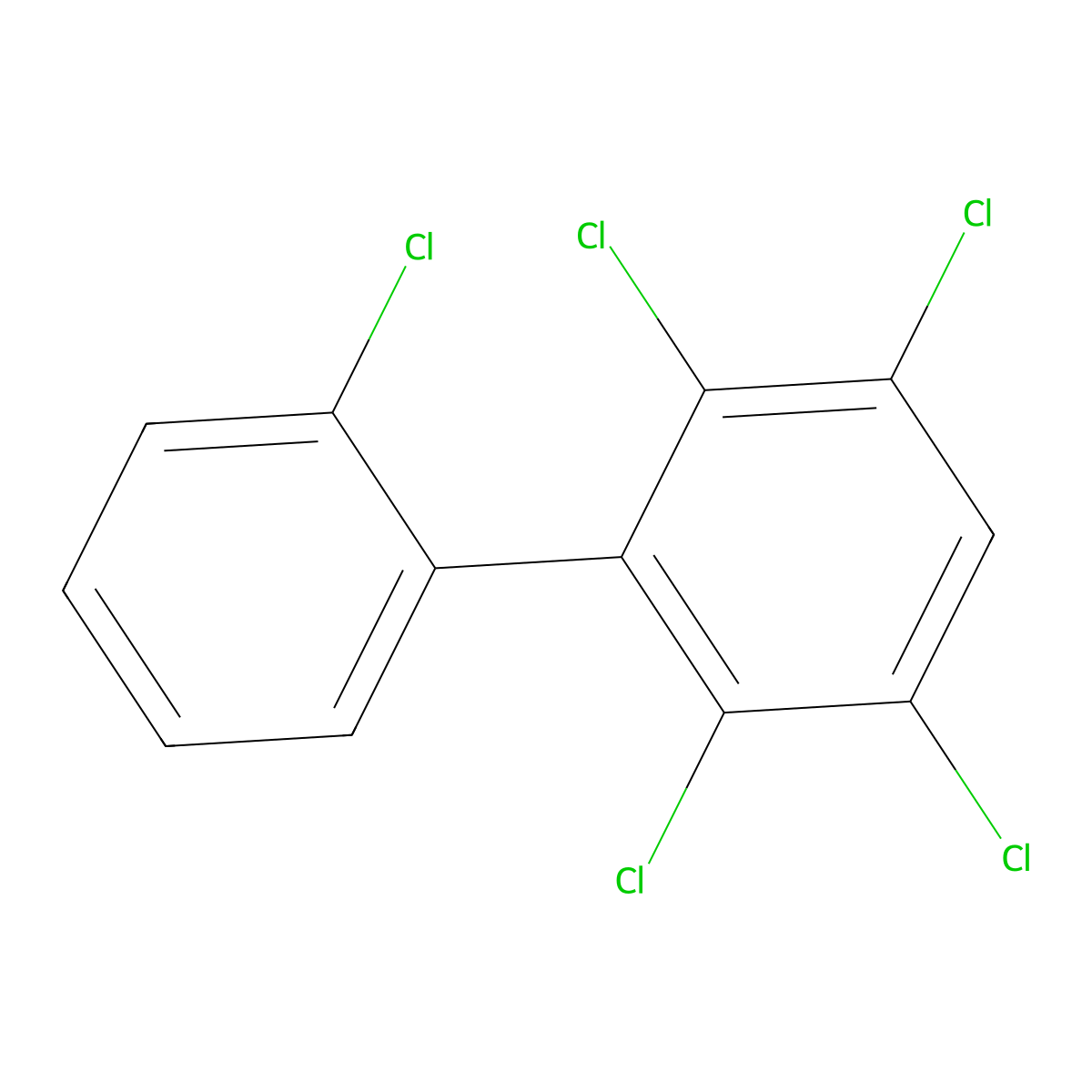 2,2',3,5,6-Pentachlorobiphenyl molecular structure, CAS 73575-56-1
