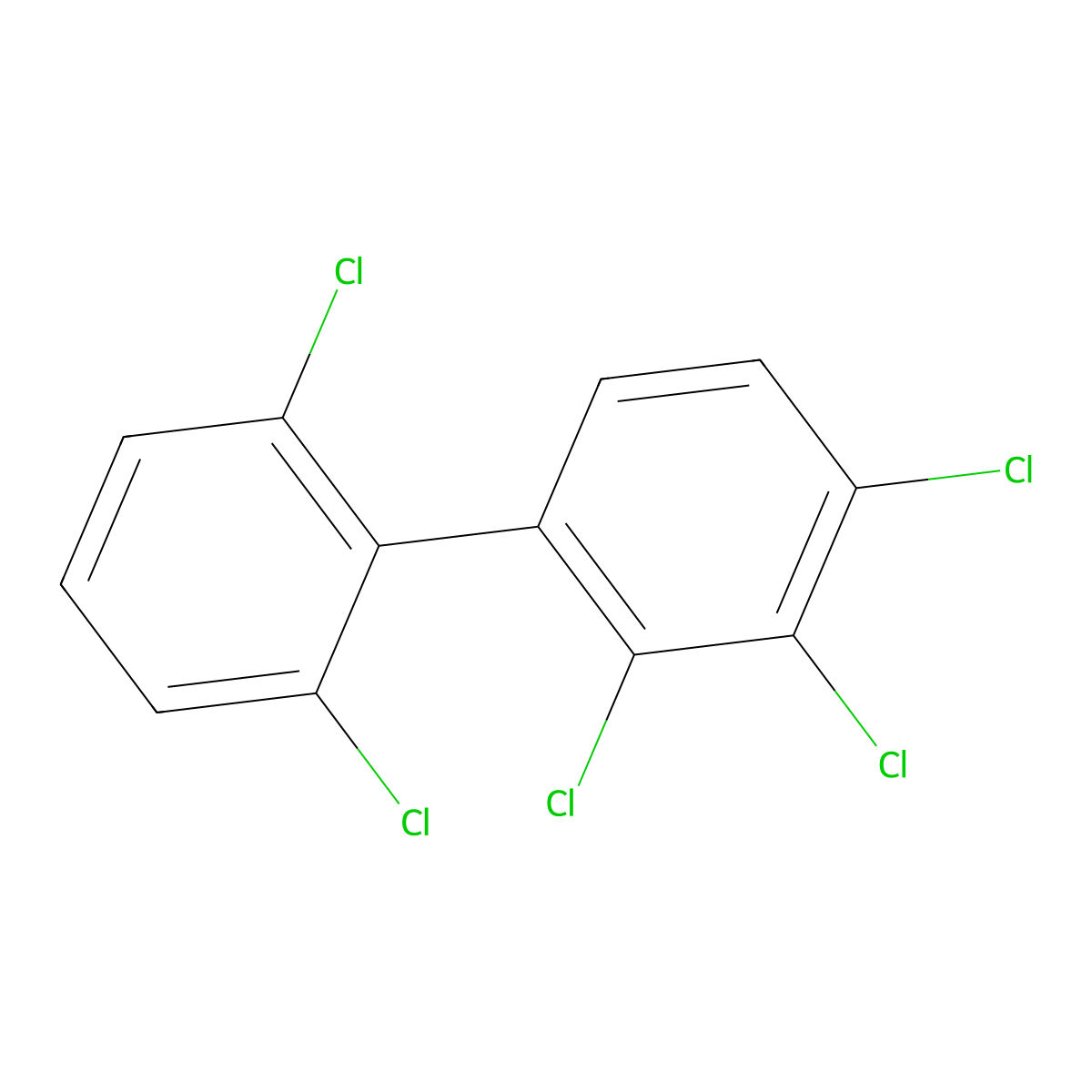 2,2',3,4,6'-Pentachlorobiphenyl molecular structure, CAS 73575-57-2