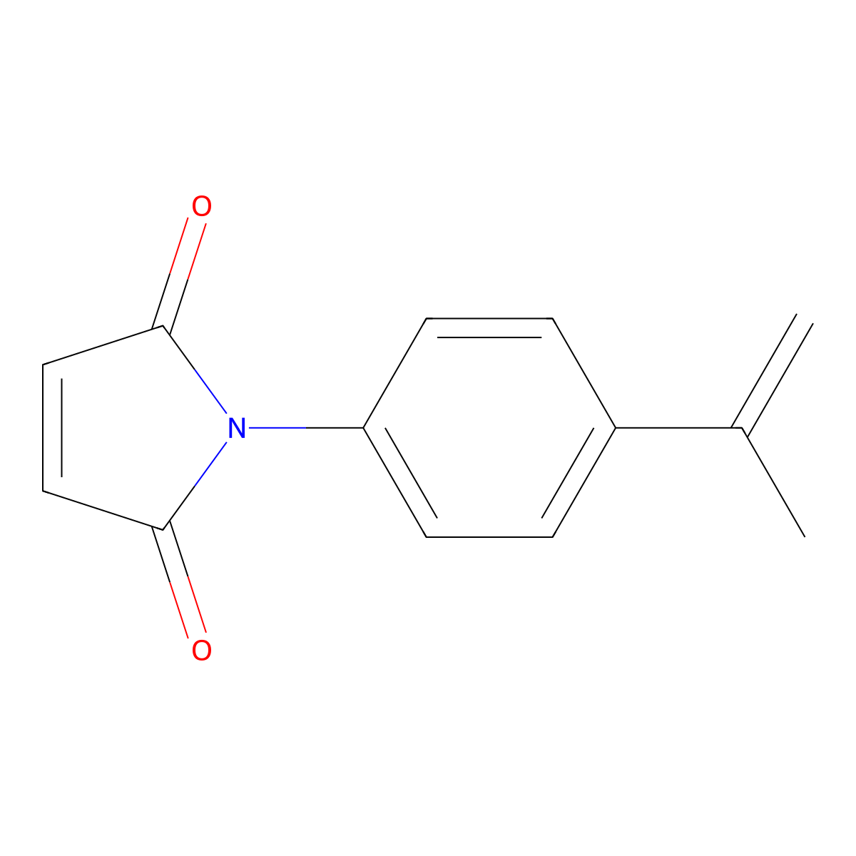 1-[4-(Prop-1-en-2-yl)phenyl]-1H-pyrrole-2,5-dione molecular structure, CAS 73589-53-4