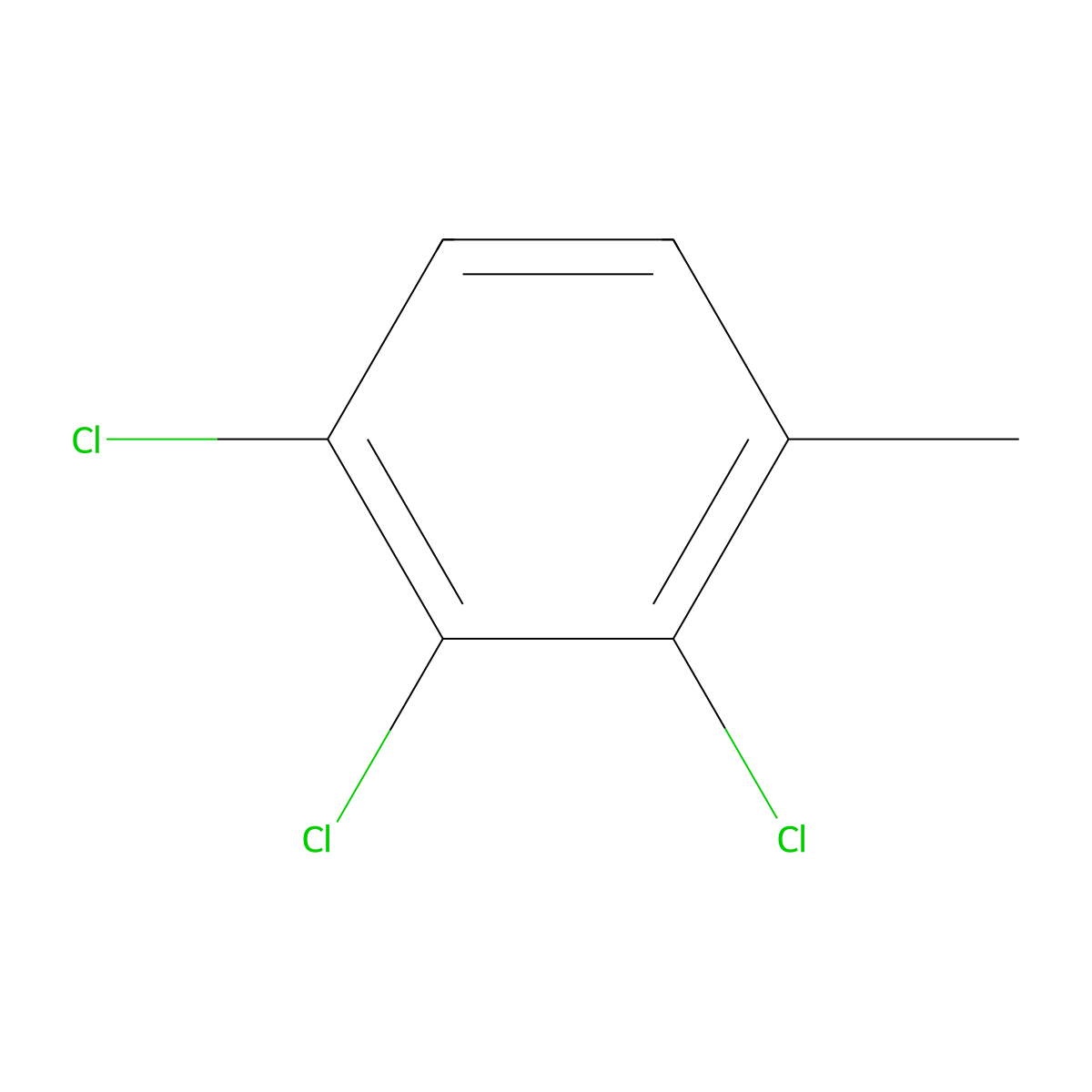 1,2,3-Trichloro-4-methylbenzene molecular structure, CAS 7359-72-0
