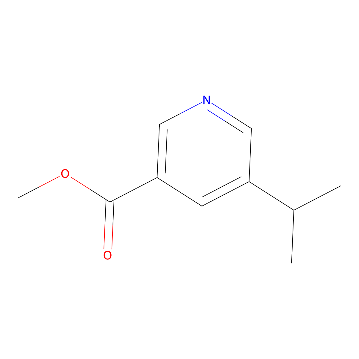 Methyl 5-isopropylnicotinate molecular structure, CAS 73591-71-6