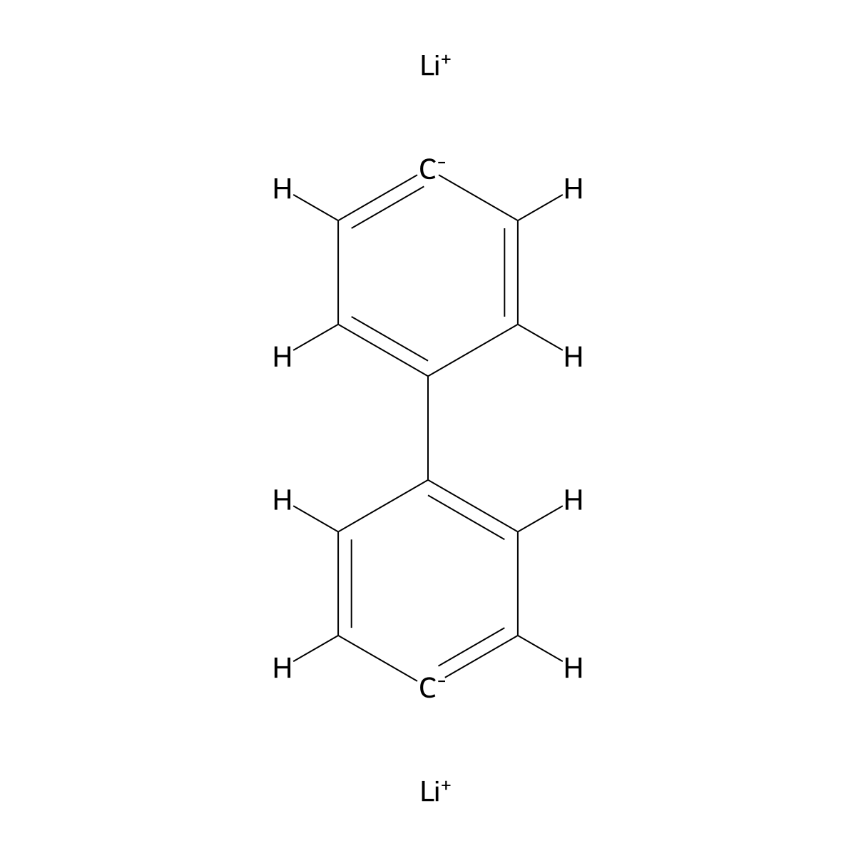 4,4'-Biphenylylenedilithium molecular structure, CAS 7360-83-0