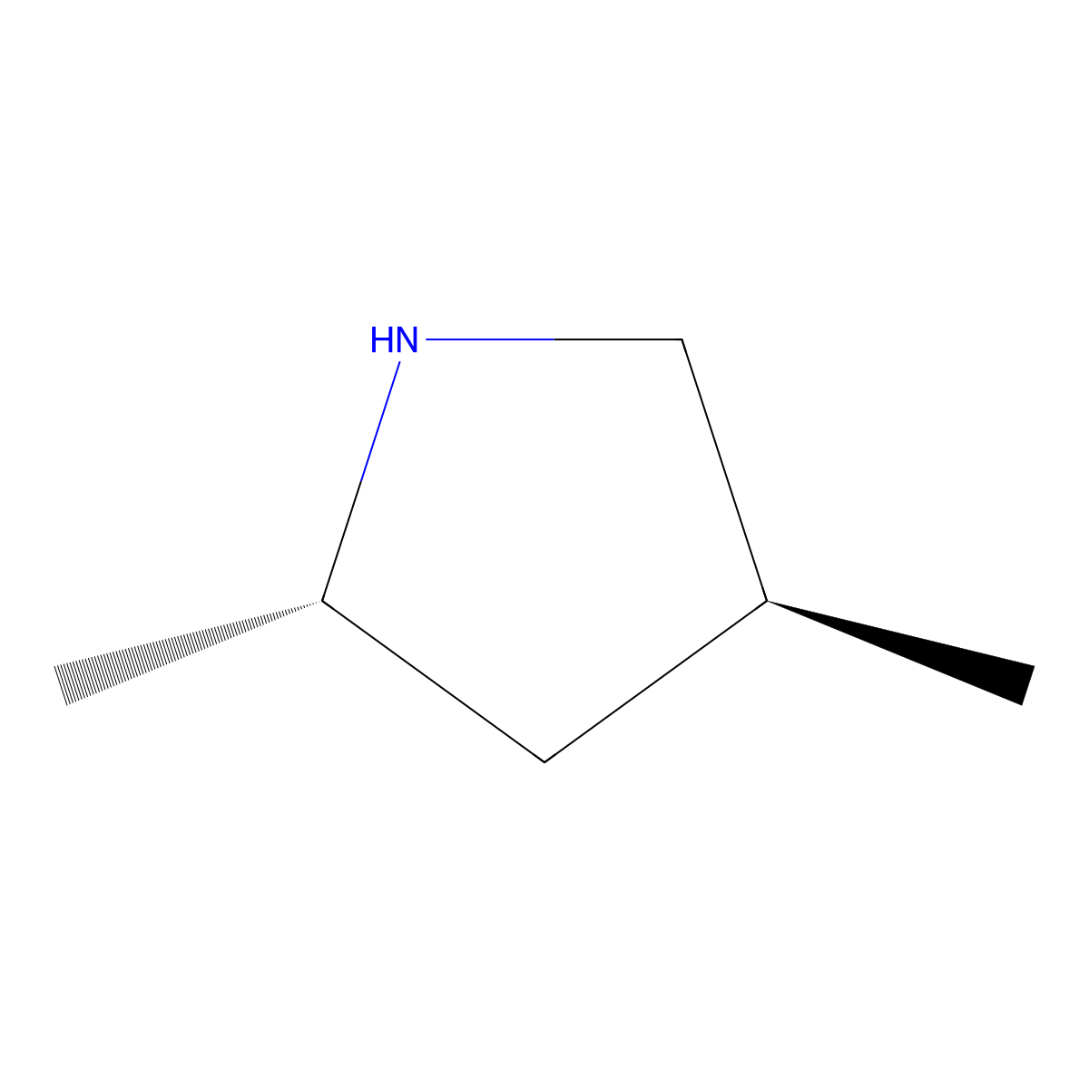 (2S,4S)-2,4-Dimethylpyrrolidine molecular structure, CAS 73604-50-9