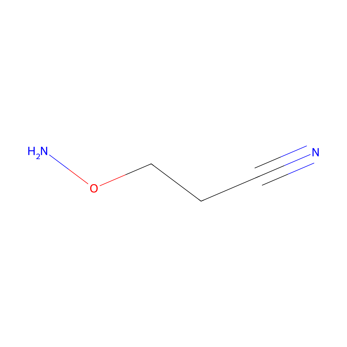 3-(Aminooxy)propanenitrile molecular structure, CAS 736071-61-7