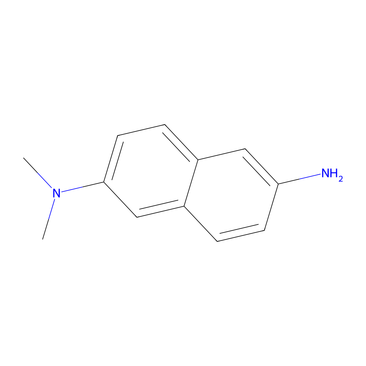 N2,N2-Dimethylnaphthalene-2,6-diamine molecular structure, CAS 736085-18-0