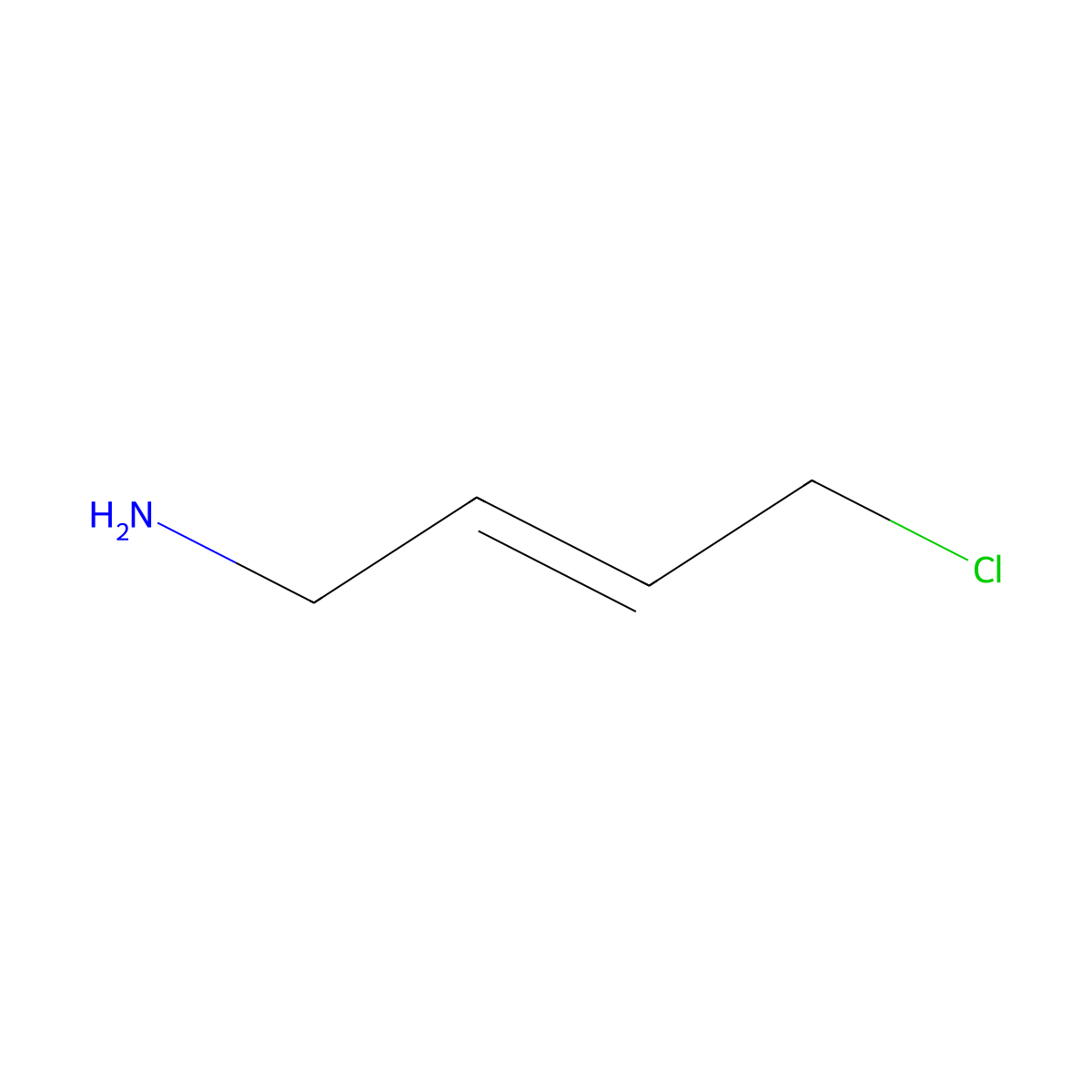 (2E)-4-chlorobut-2-en-1-amine molecular structure, CAS 736098-13-8