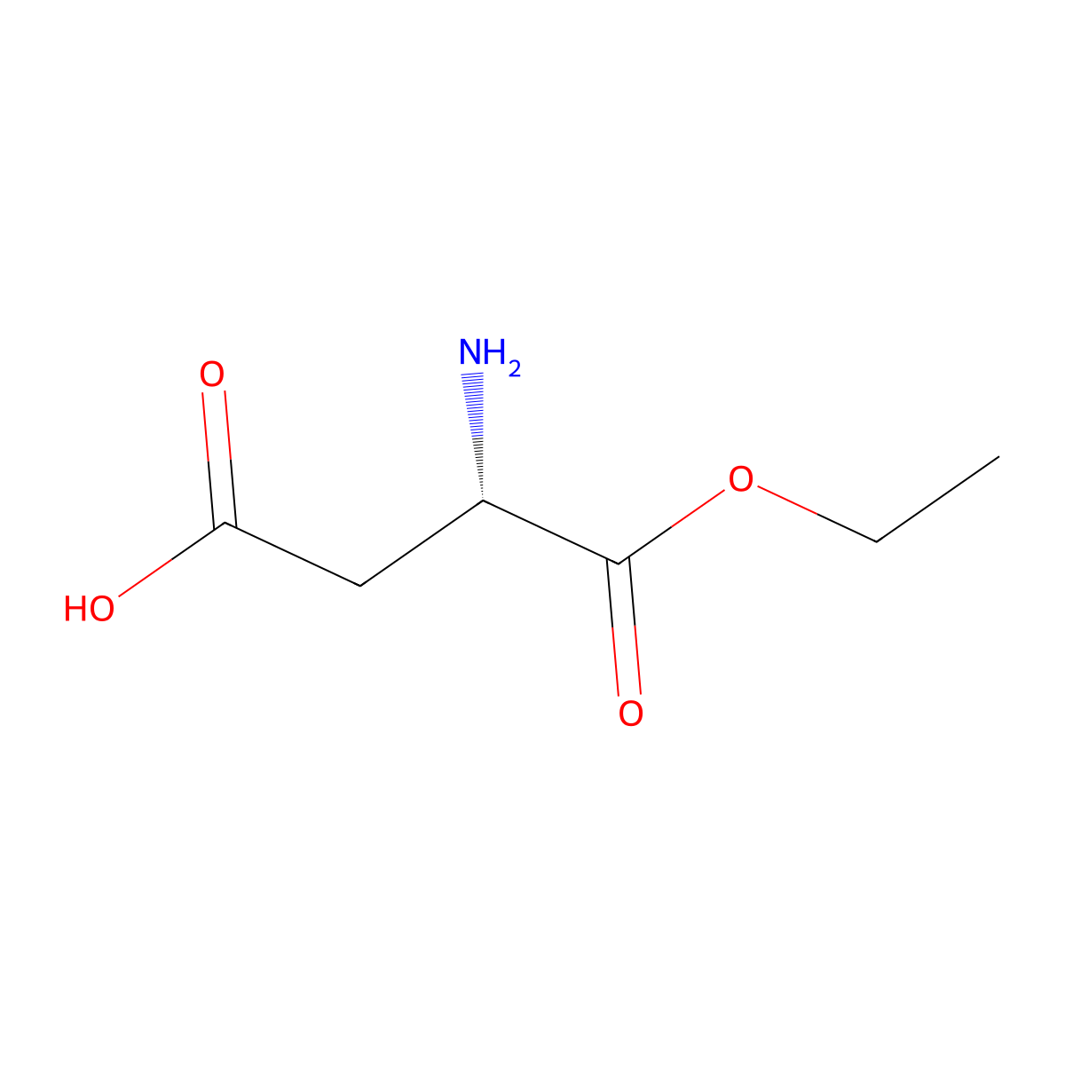 1-Ethyl aspartate molecular structure, CAS 7361-28-6