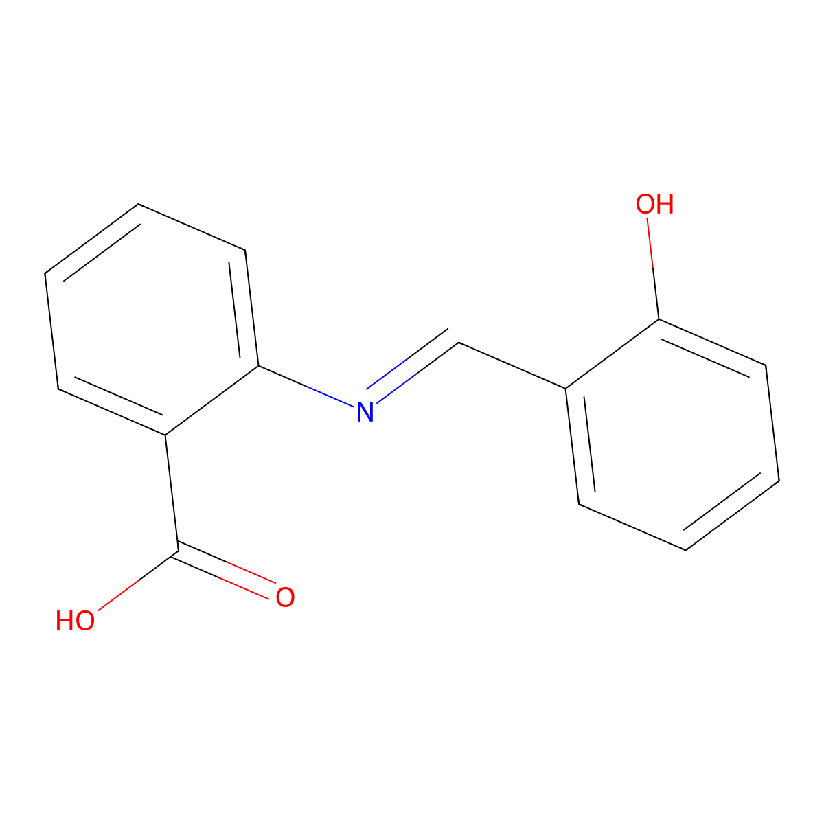Salicylideneanthranilic acid molecular structure, CAS 7361-93-5