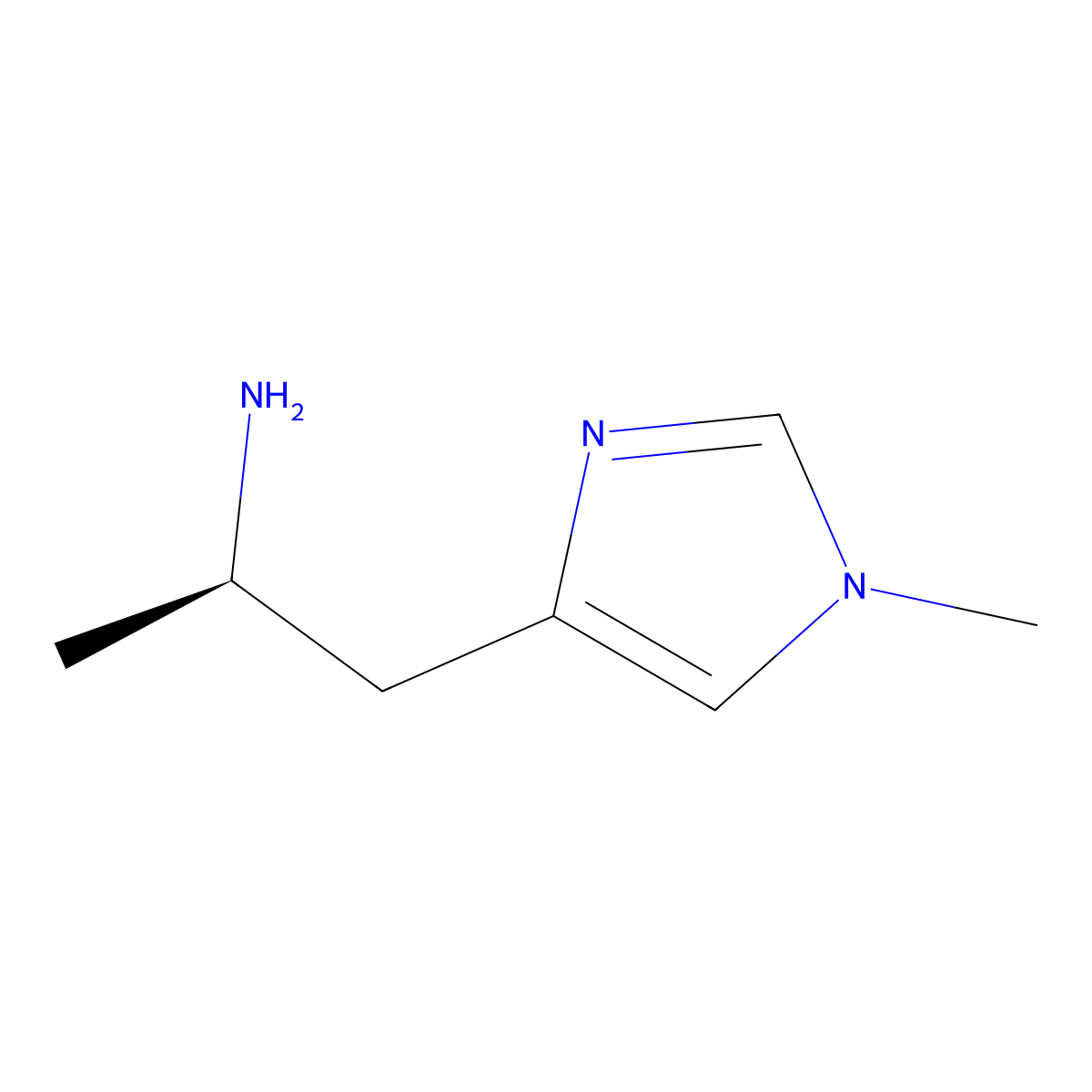 (2r)-1-(1-Methyl-1h-imidazol-4-yl)propan-2-amine molecular structure, CAS 736115-18-7