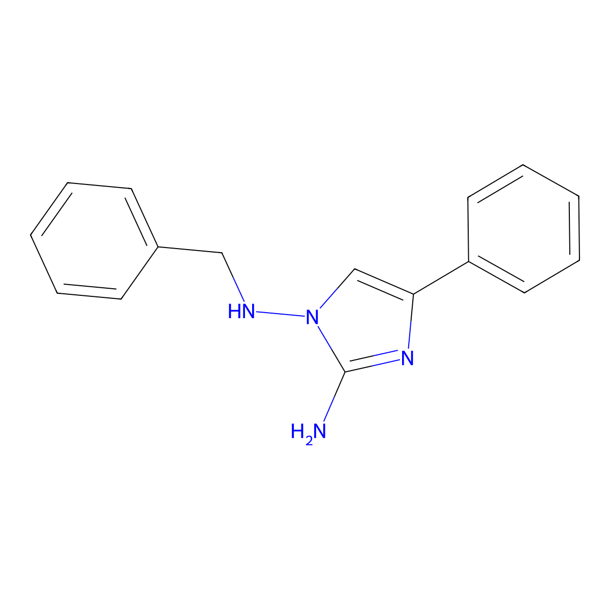 N1-Benzyl-4-phenyl-1h-imidazole-1,2-diamine molecular structure, CAS 736177-06-3