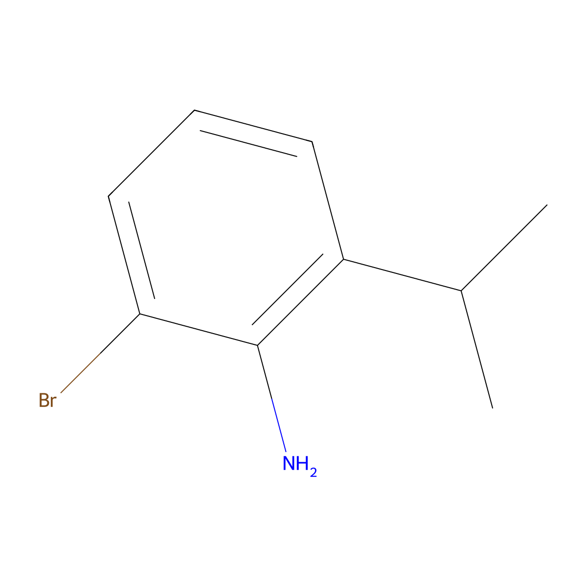 2-Bromo-6-isopropylaniline molecular structure, CAS 73621-40-6