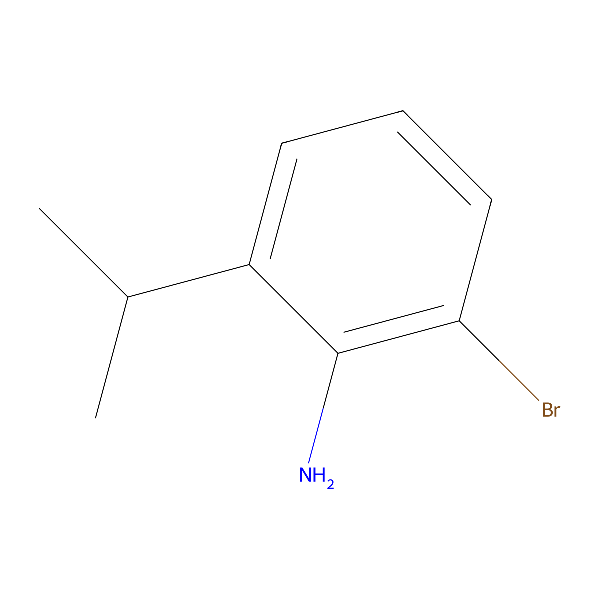 2-Bromo-6-isopropylaniline molecular structure, CAS 73621-40-6