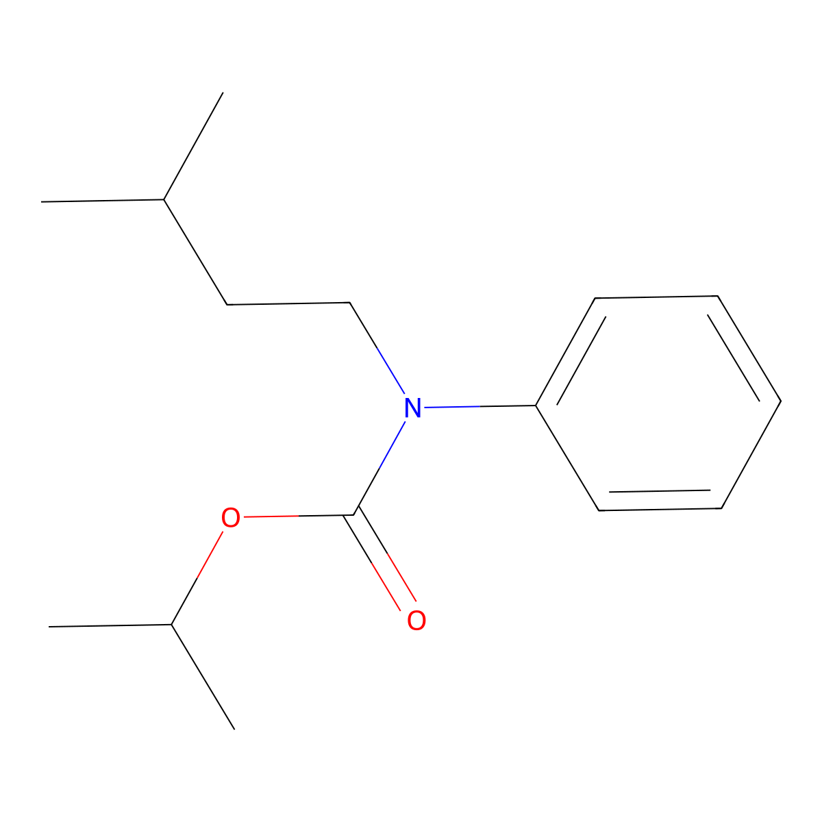 Carbanilic acid, N-isopentyl-, isopropyl ester molecular structure, CAS 73623-19-5