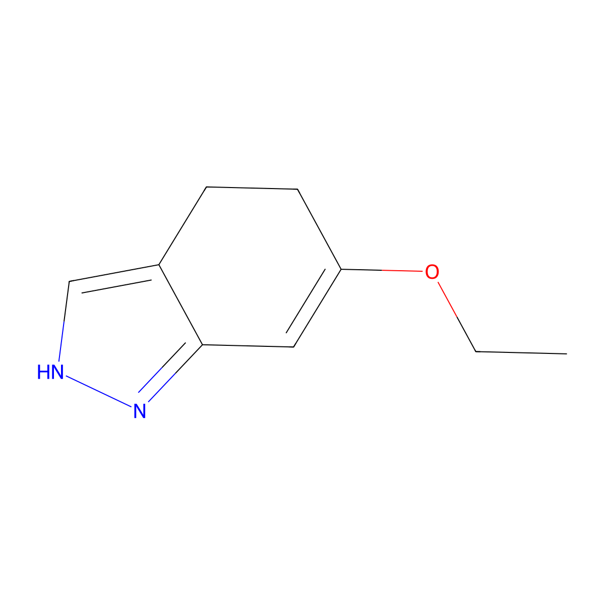 6-ethoxy-4,5-dihydro-2H-indazole molecular structure, CAS 73625-67-9
