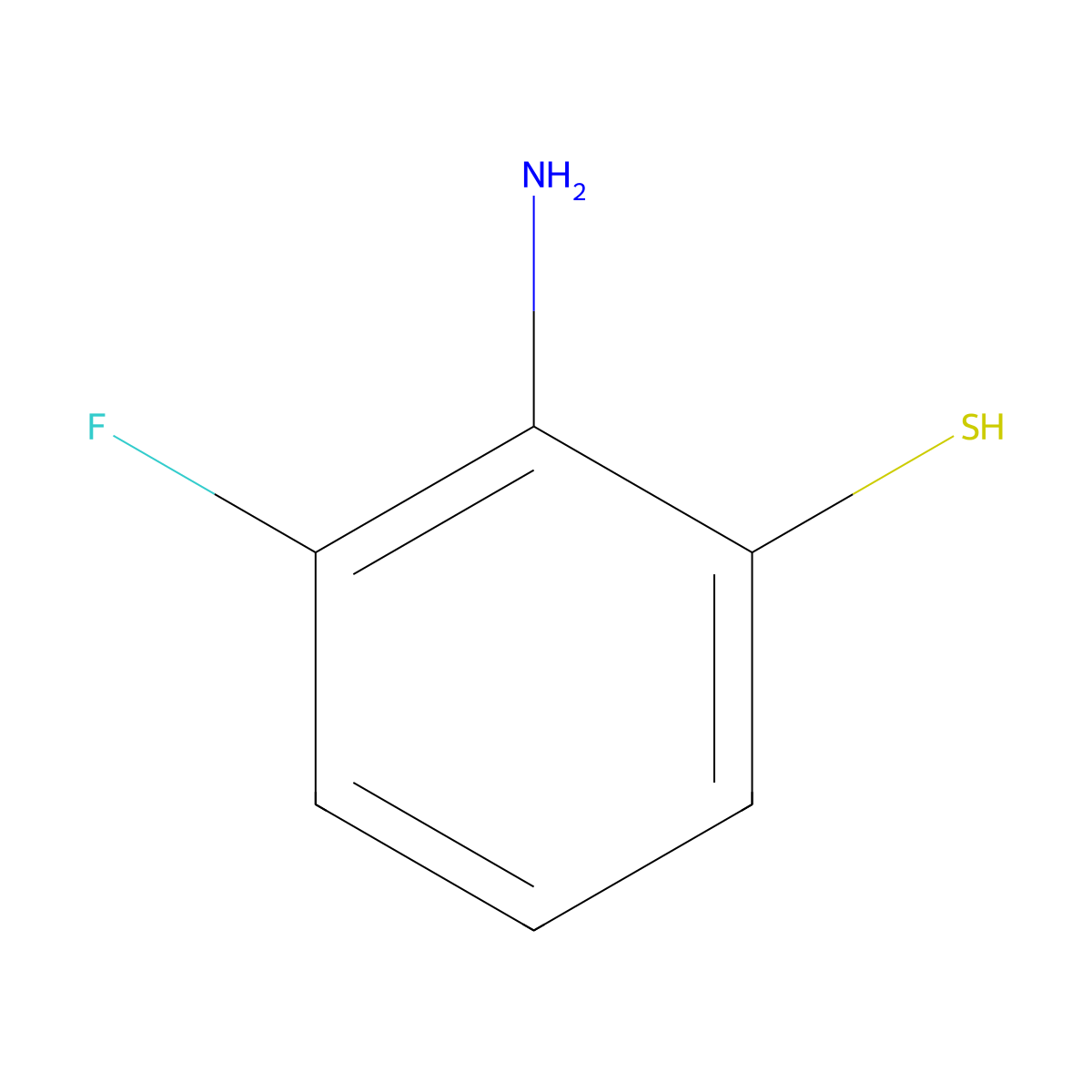 2-Amino-3-fluorobenzene-1-thiol molecular structure, CAS 73628-29-2