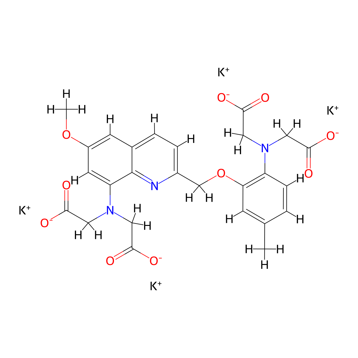 Quin2 molecular structure, CAS 73630-23-6