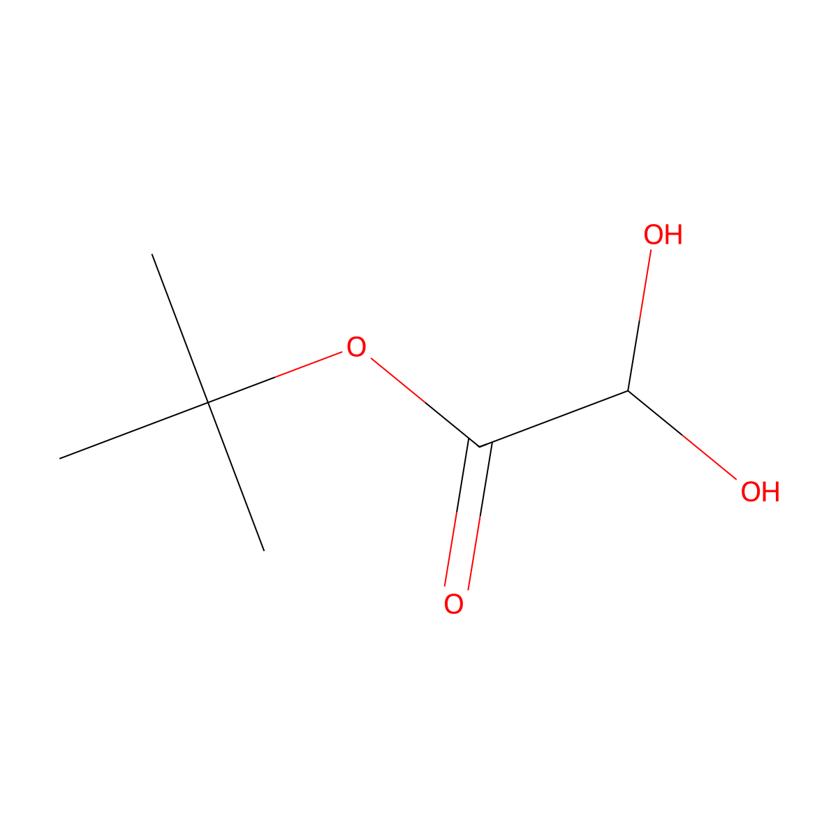 tert-Butyl dihydroxyacetate molecular structure, CAS 73633-07-5