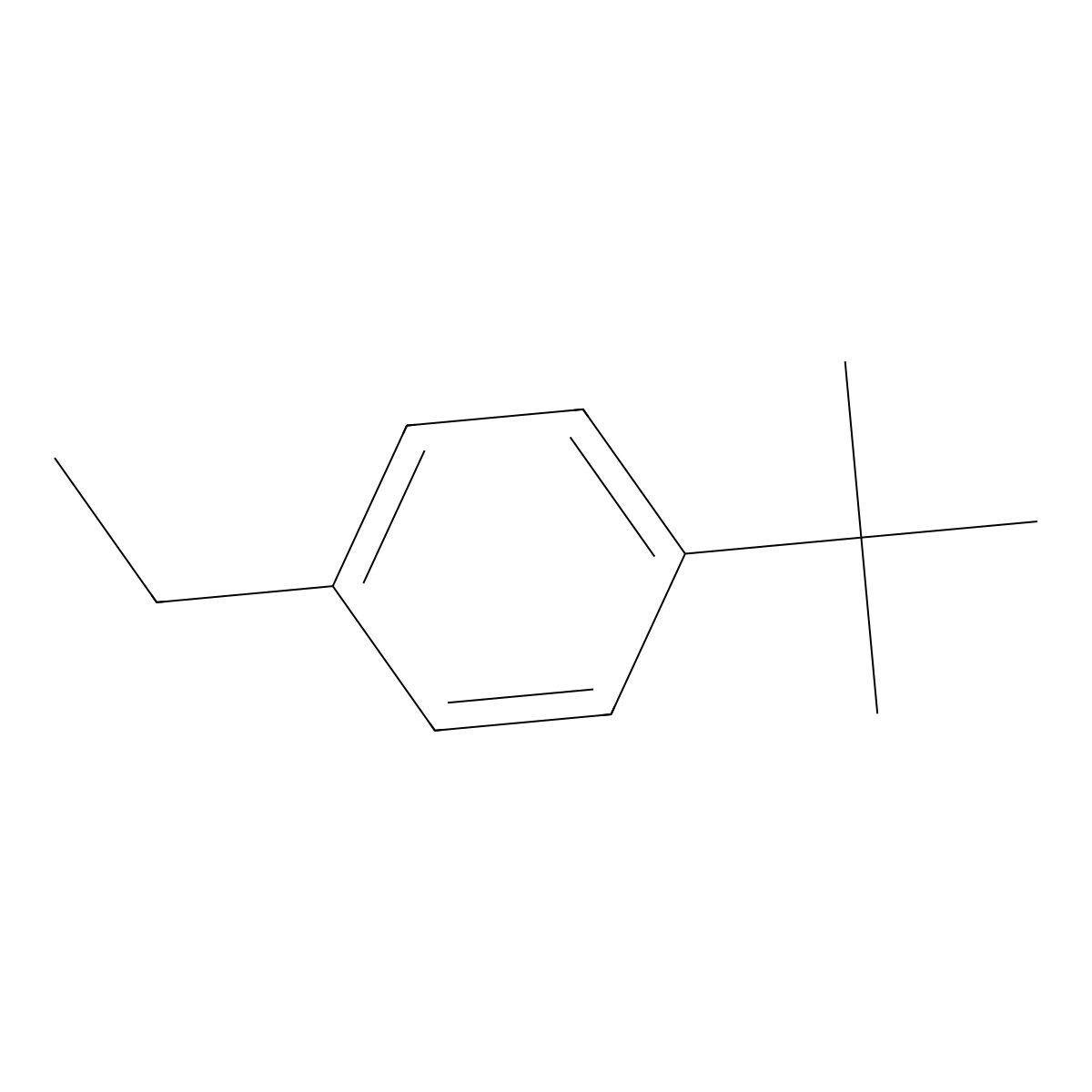 p-tert-Butylethylbenzene molecular structure, CAS 7364-19-4