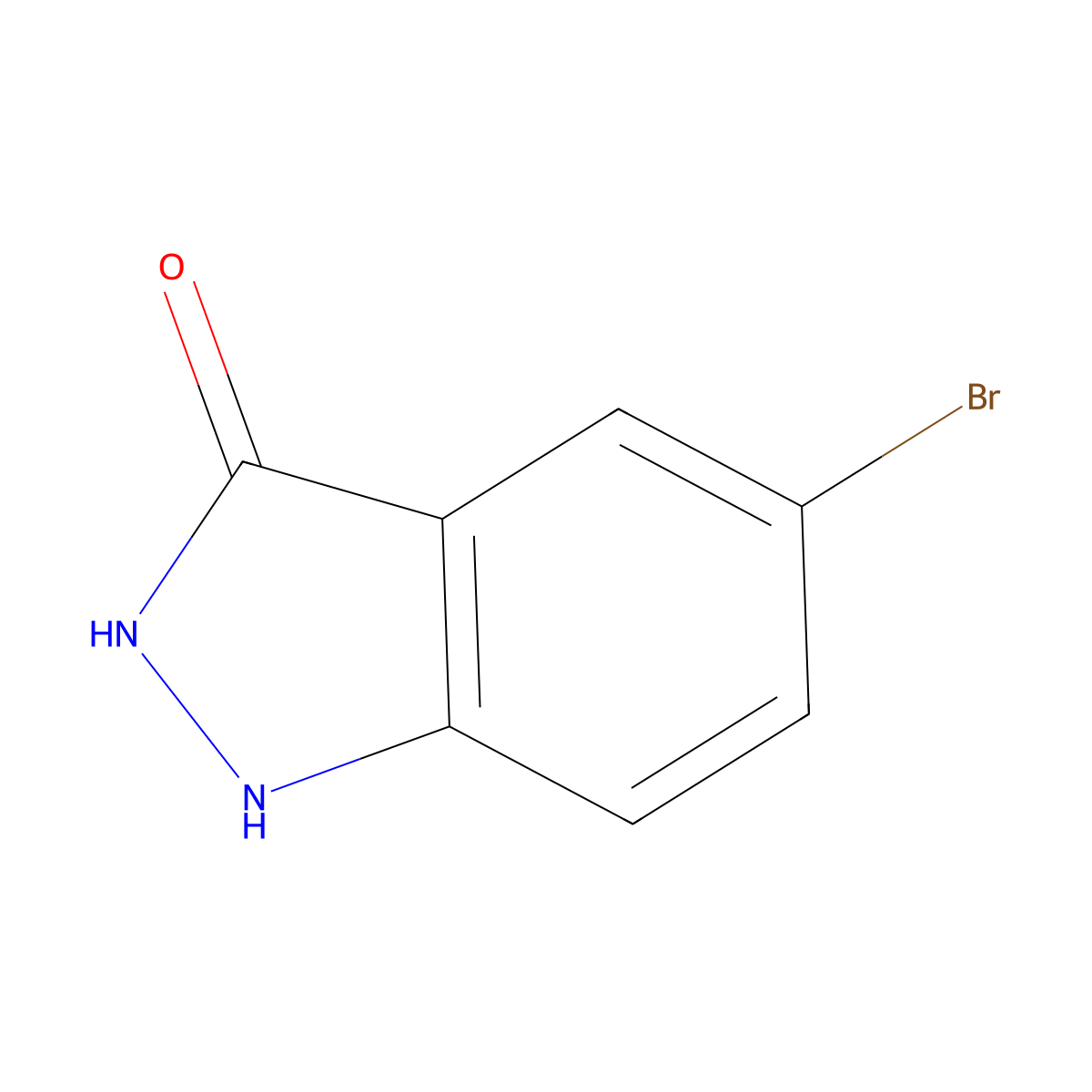 5-Bromo-1,2-dihydro-3H-indazol-3-one molecular structure, CAS 7364-27-4