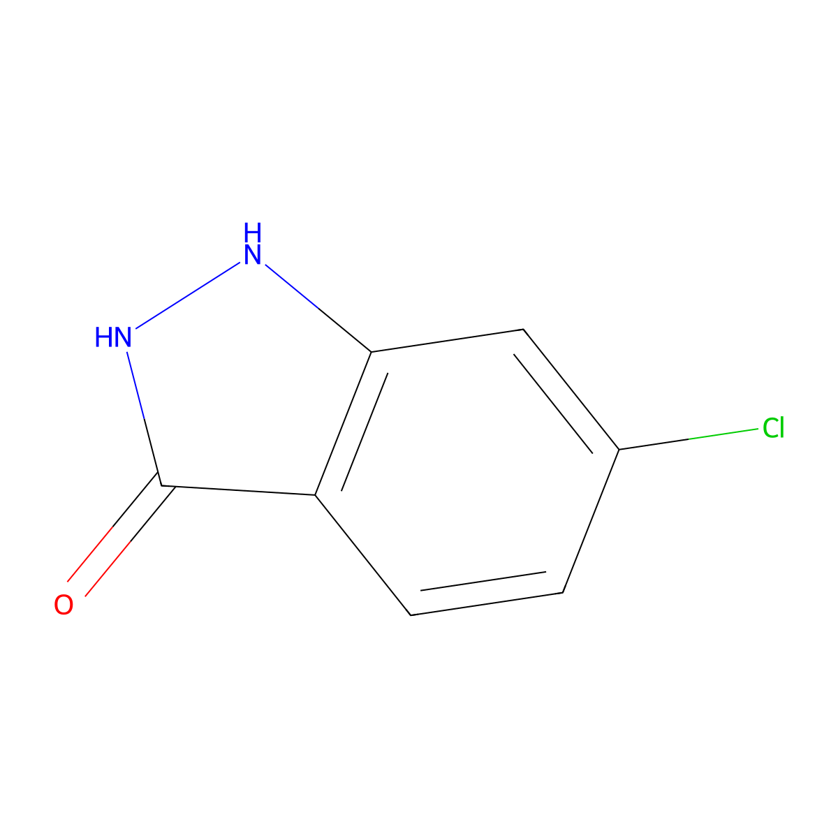 6-Chloro-1H-indazol-3-ol molecular structure, CAS 7364-29-6