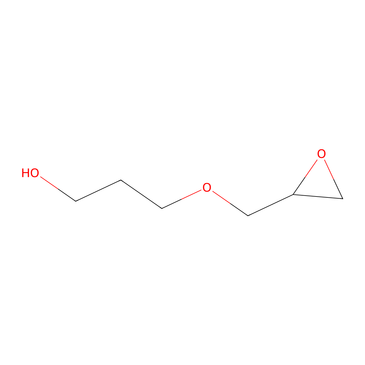 3-[(Oxiran-2-yl)methoxy]propan-1-ol molecular structure, CAS 73642-99-6