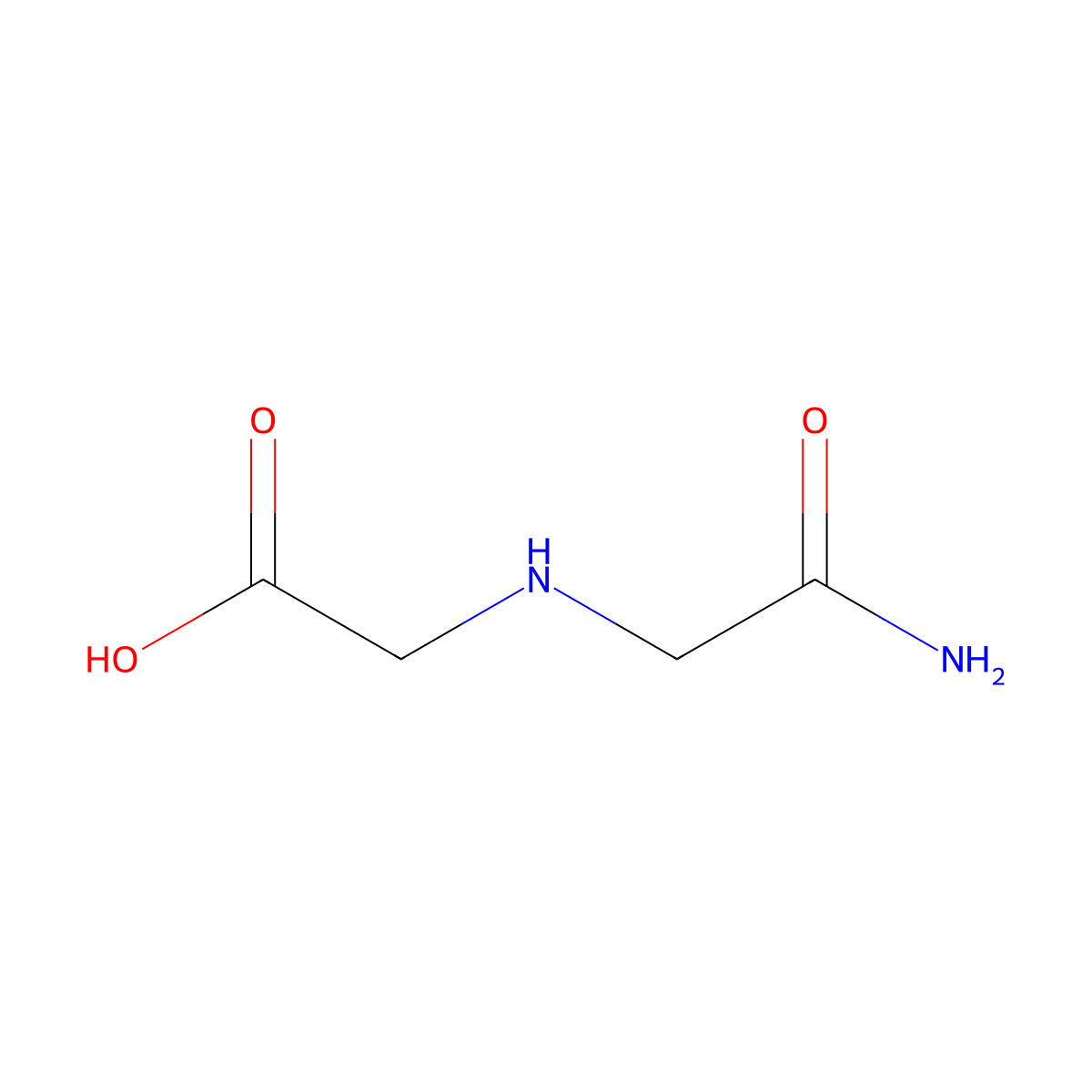 Glycine, N-(2-amino-2-oxoethyl)- molecular structure, CAS 7365-83-5