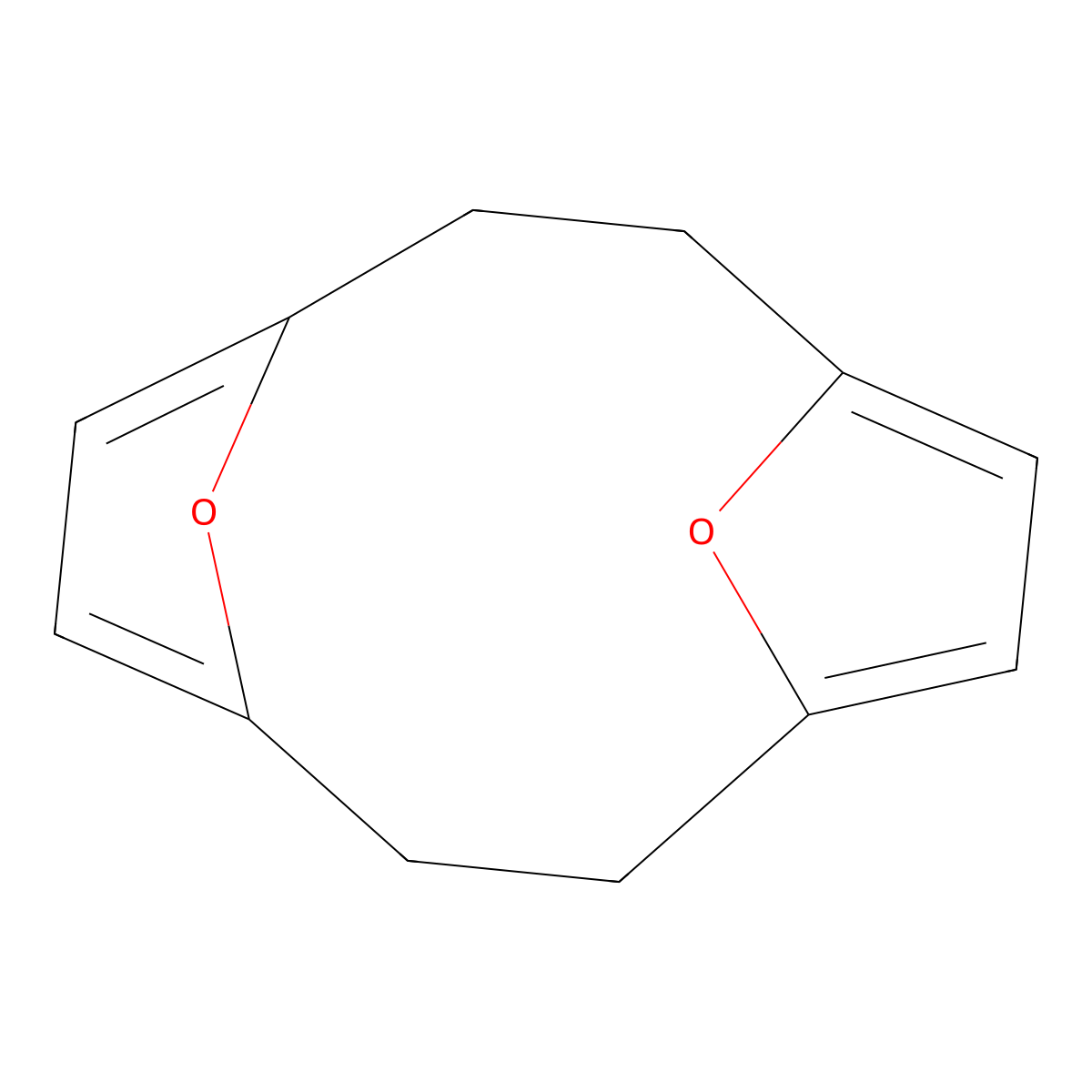 13,14-Dioxatricyclo(8.2.1.14,7)tetradeca-4,6,10,12-tetraene molecular structure, CAS 73650-68-7