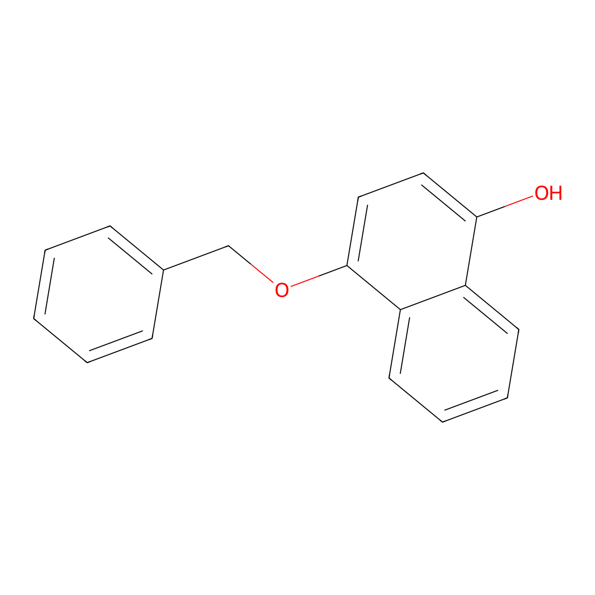4-(Benzyloxy)naphthalen-1-ol molecular structure, CAS 73661-06-0