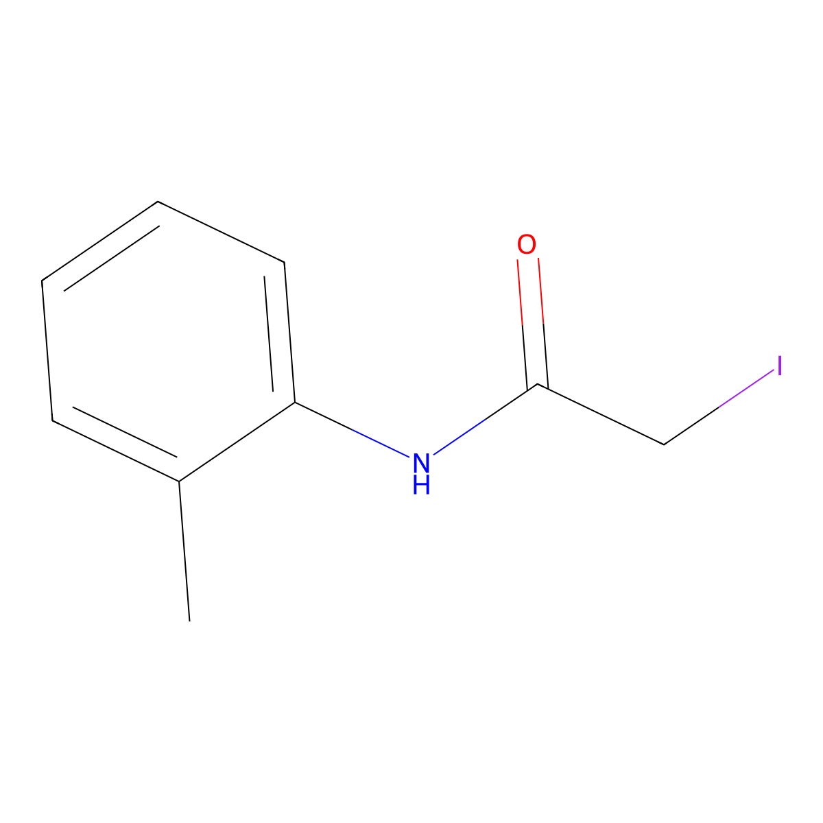 o-Acetotoluidide, 2-iodo- molecular structure, CAS 73663-82-8