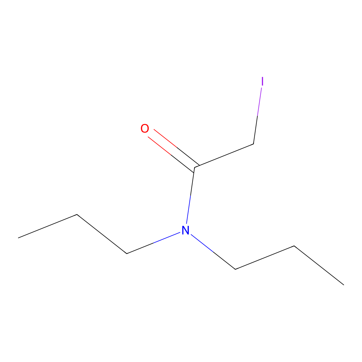 Acetamide, N,N-dipropyl-2-iodo- molecular structure, CAS 73664-45-6