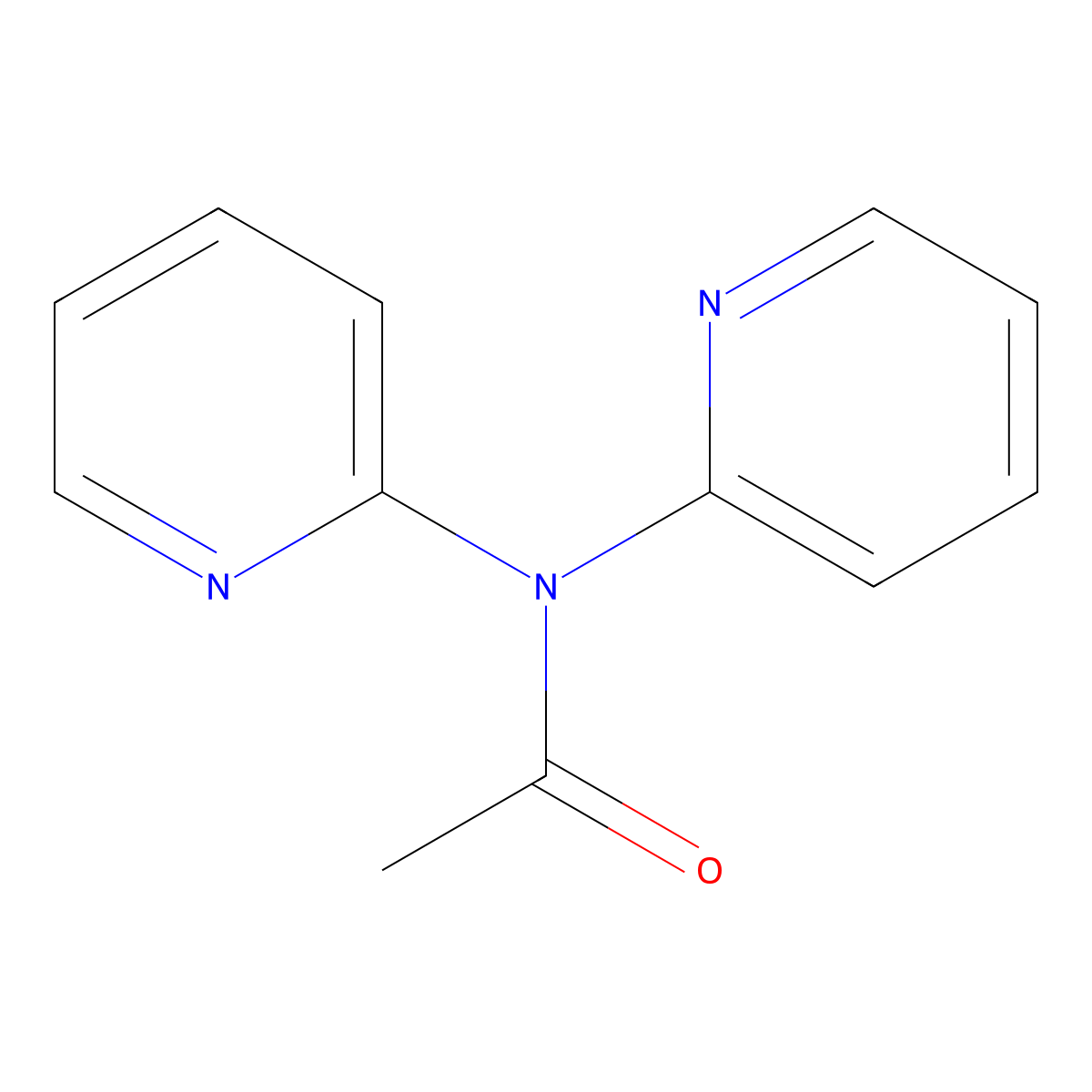 N,N-2,2'-Dipyridylacetamide molecular structure, CAS 73664-46-7