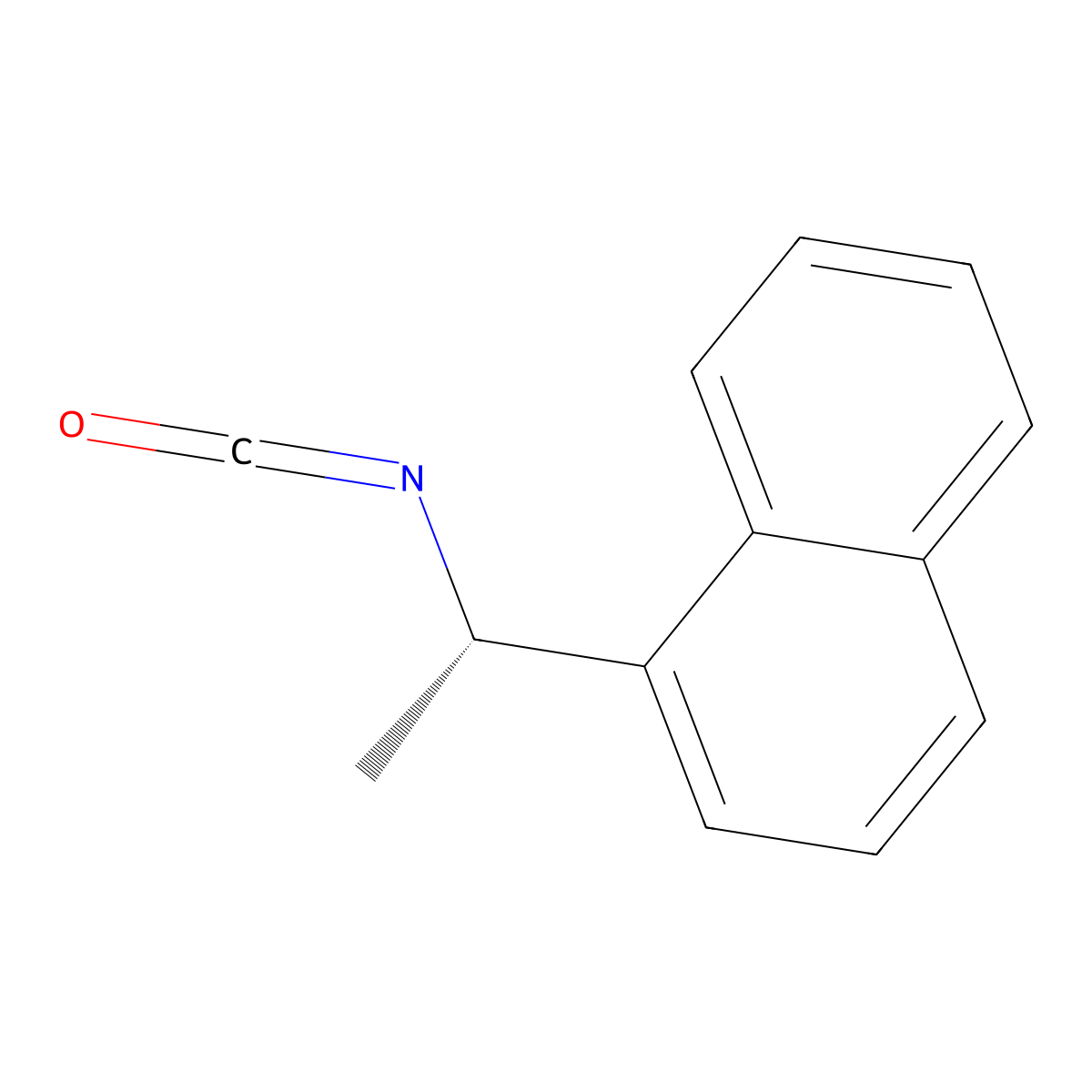 1-((1S)-1-isocyanatoethyl)naphthalene molecular structure, CAS 73671-79-1