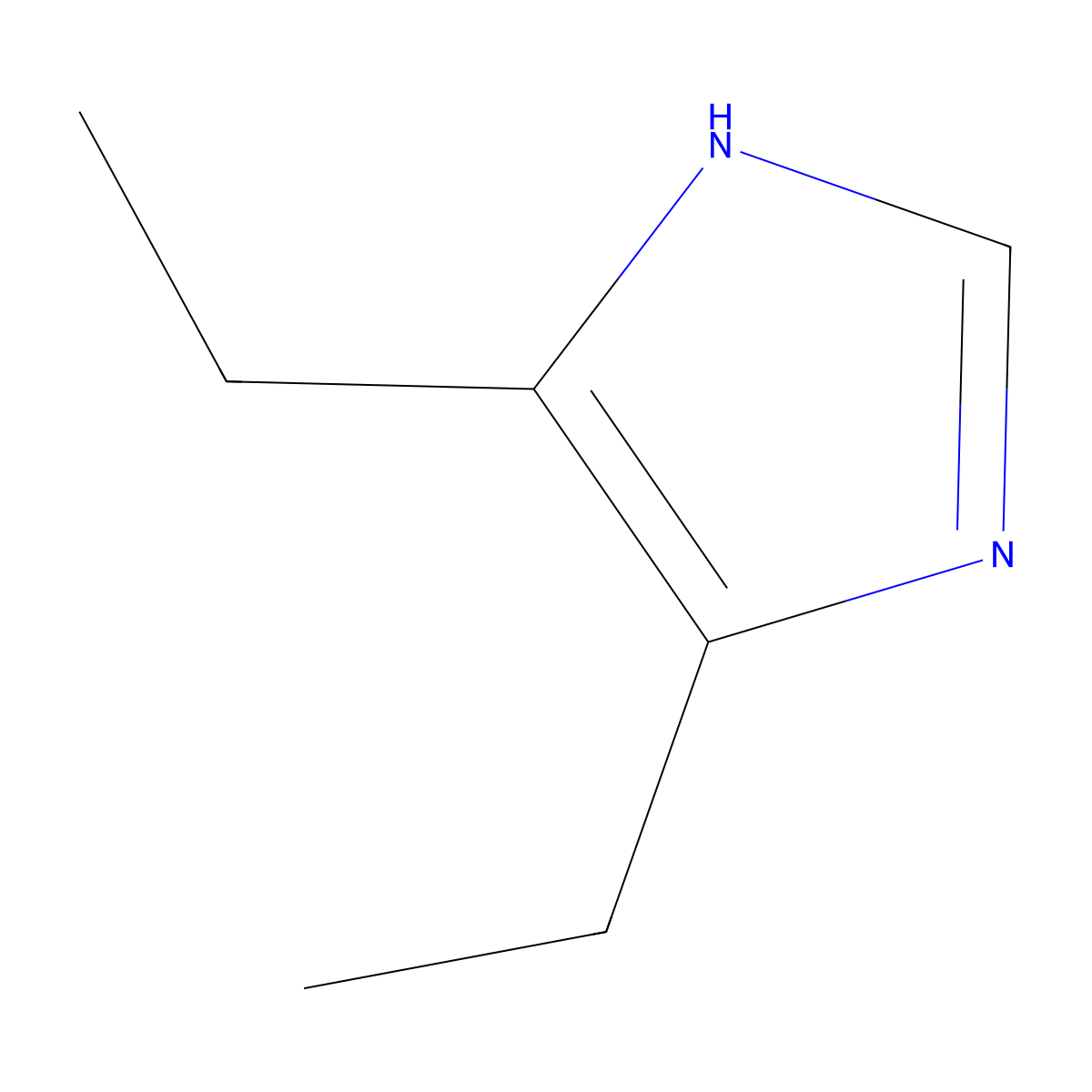 4,5-Diethyl-1H-imidazole molecular structure, CAS 73673-27-5