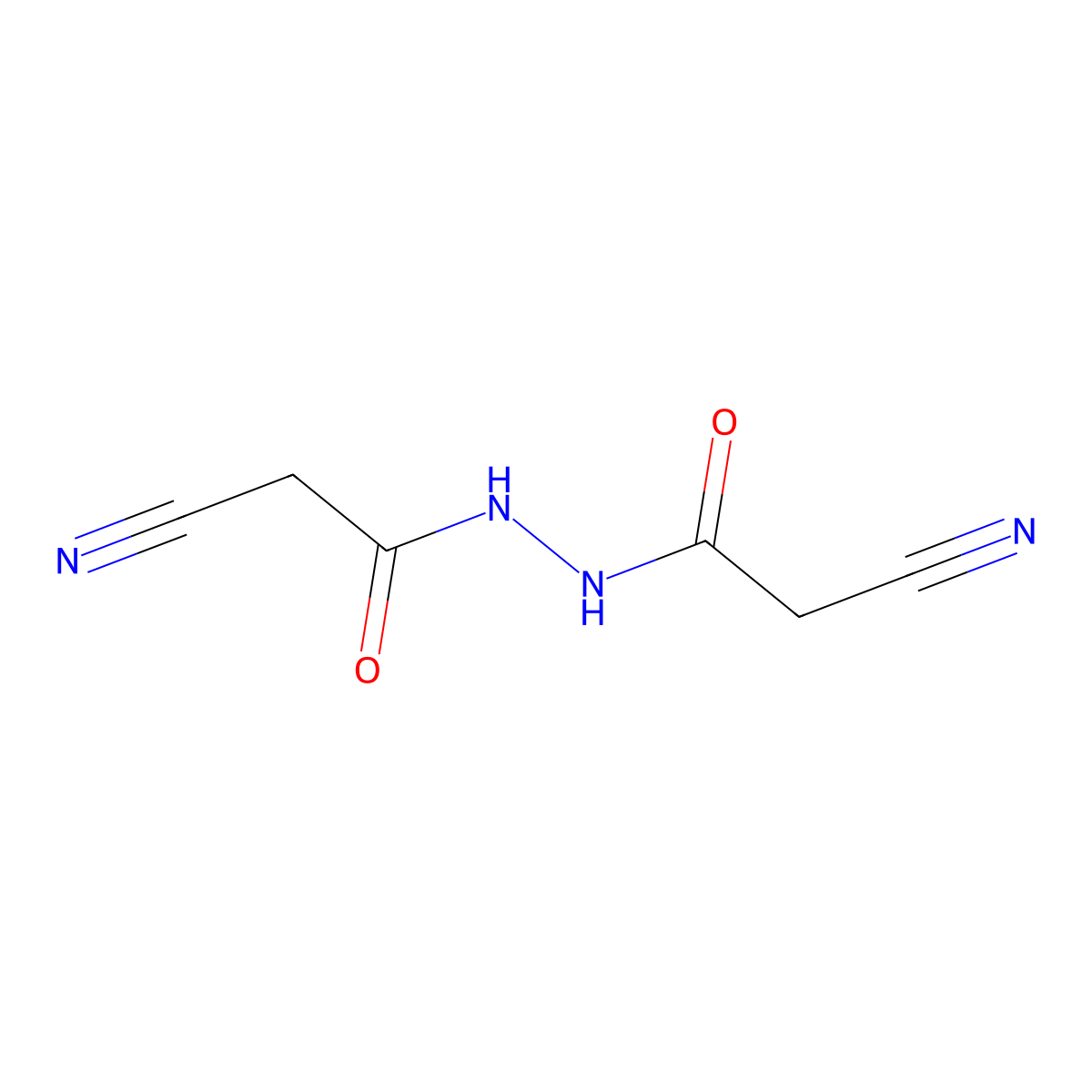 2-Cyanoacetic acid 2-(2-cyanoacetyl)hydrazide molecular structure, CAS 73673-39-9