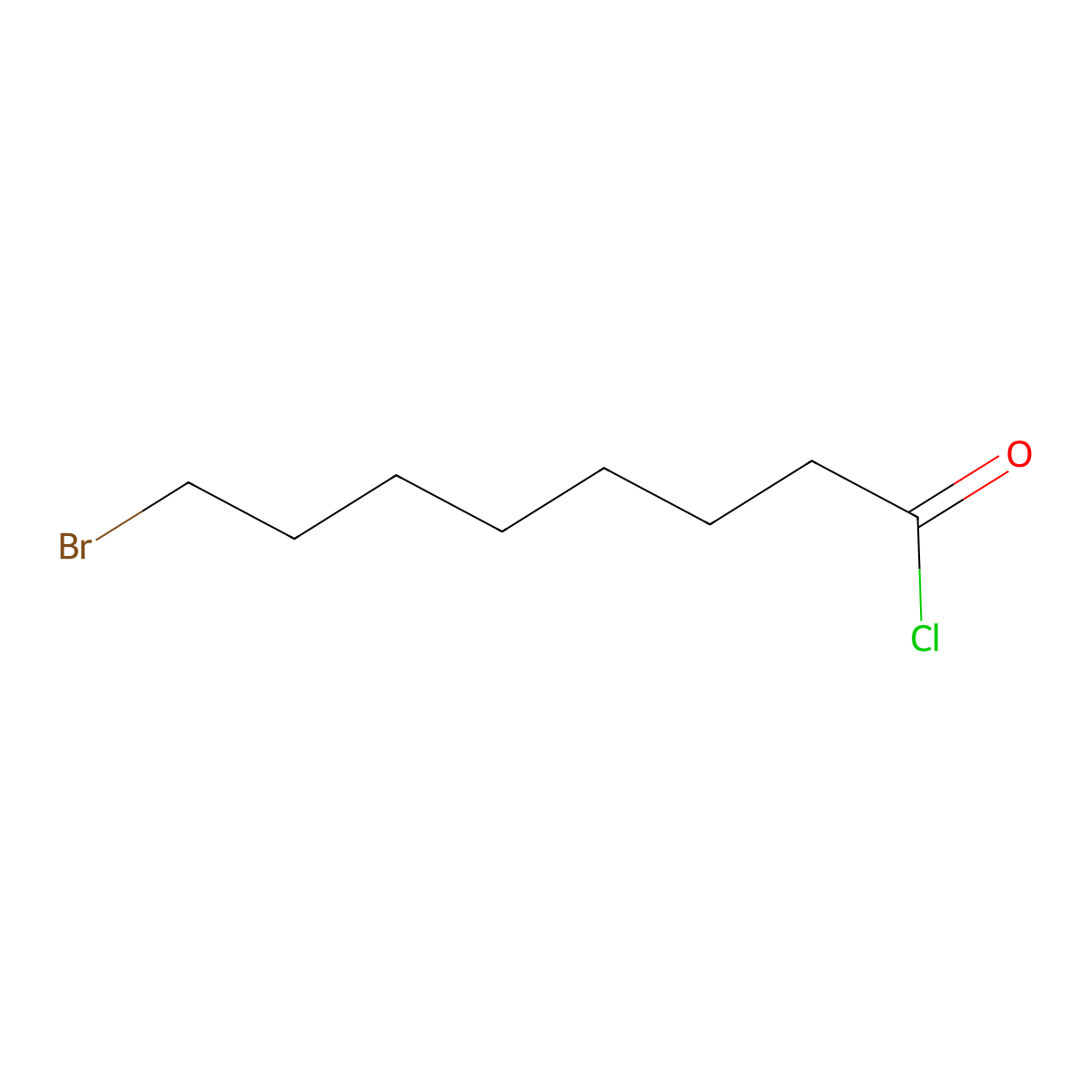 8-bromooctanoyl Chloride molecular structure, CAS 73674-09-6