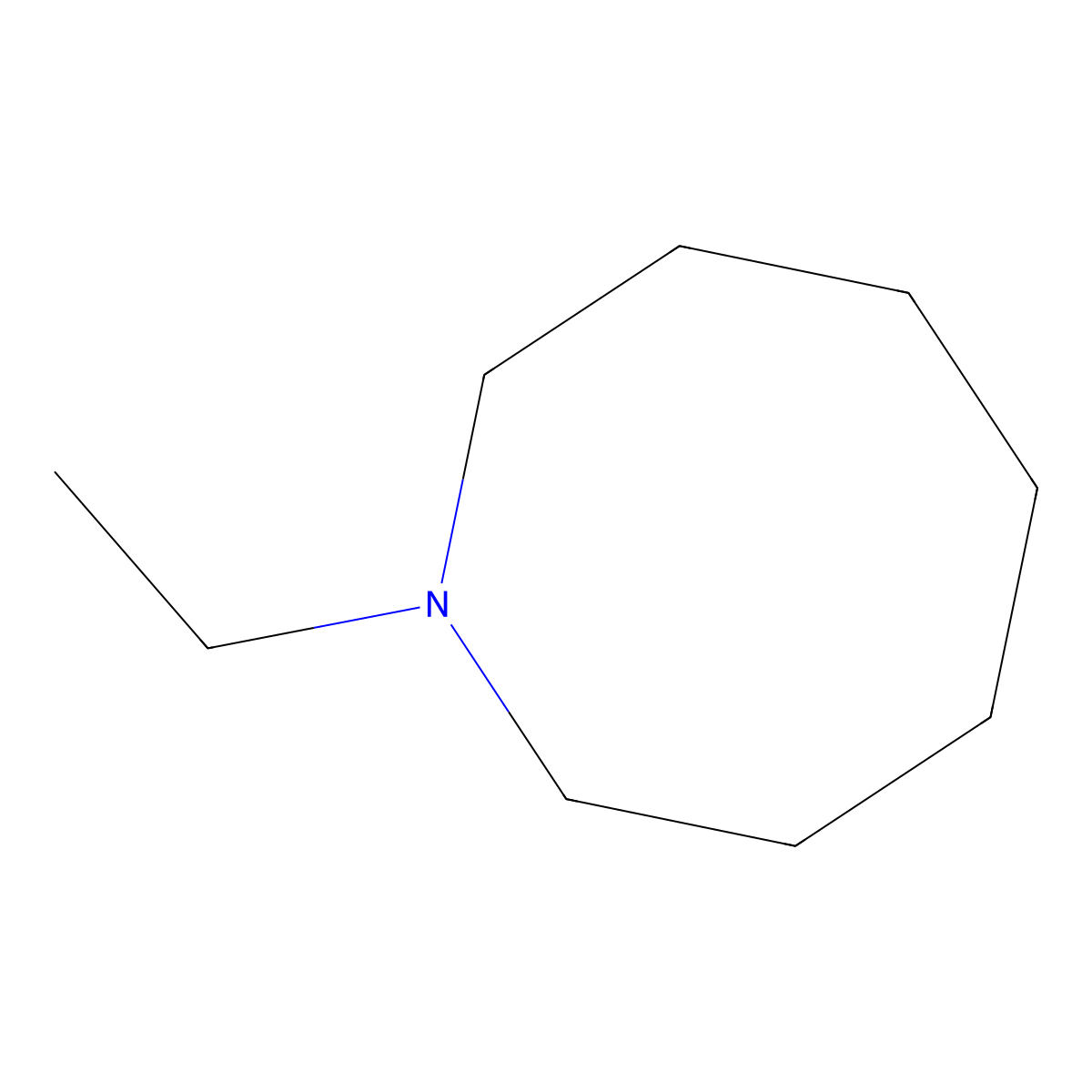 Octahydroazocine, 1-ethyl- molecular structure, CAS 73676-23-0