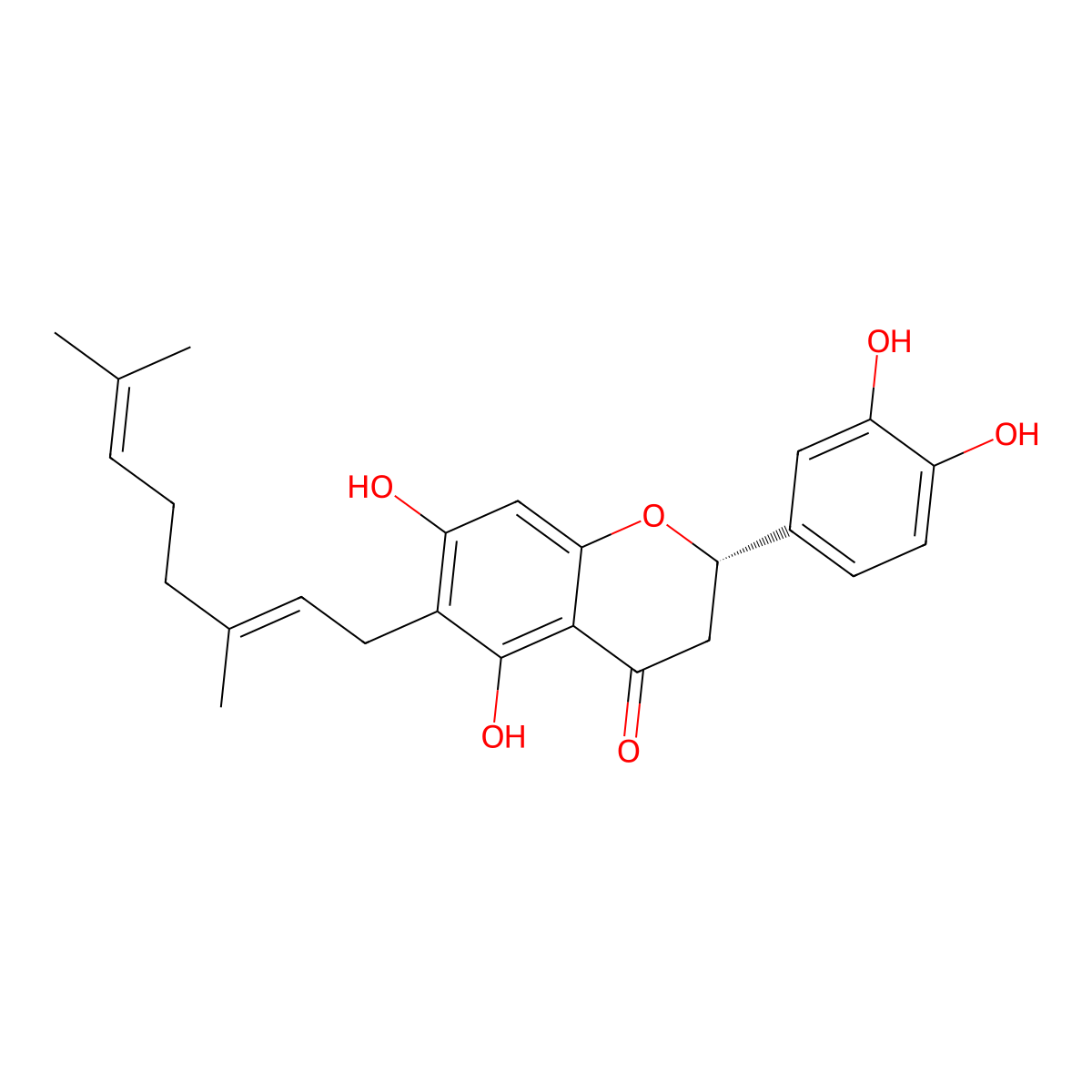 Nymphaeol A molecular structure, CAS 73676-38-7