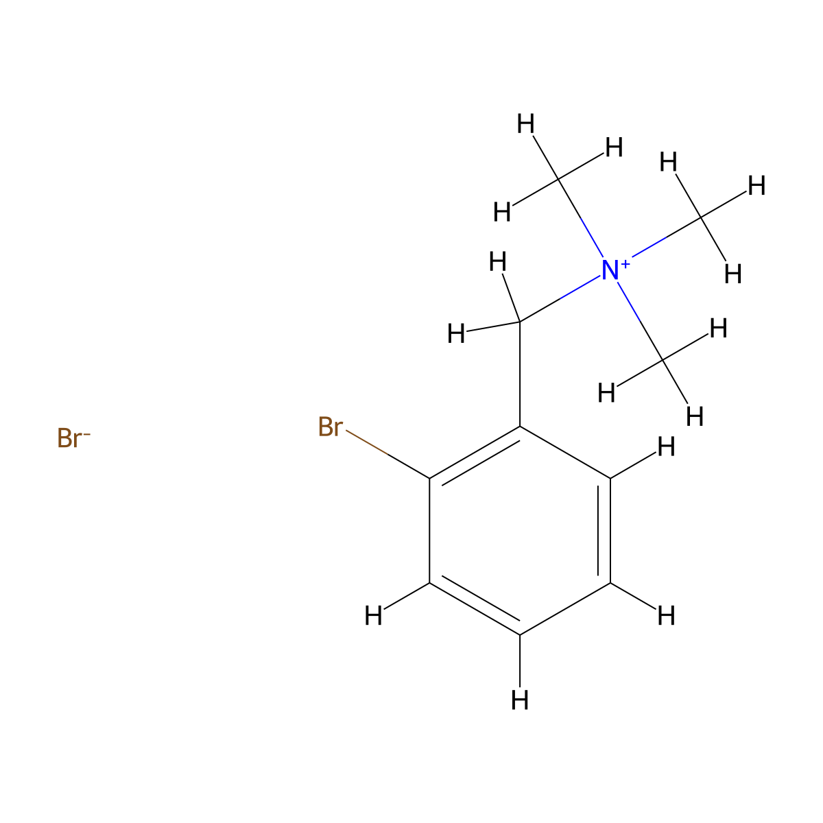 Ammonium, (o-bromobenzyl)trimethyl-, bromide molecular structure, CAS 73680-76-9