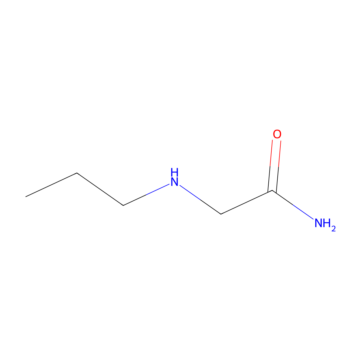 2-(Propylamino)acetamide molecular structure, CAS 73682-19-6