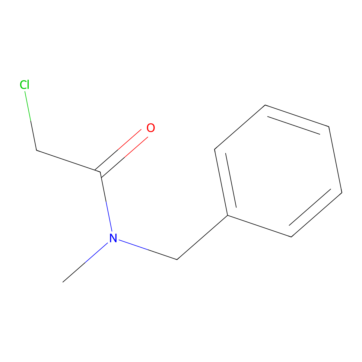 N-benzyl-2-chloro-N-methylacetamide molecular structure, CAS 73685-56-0