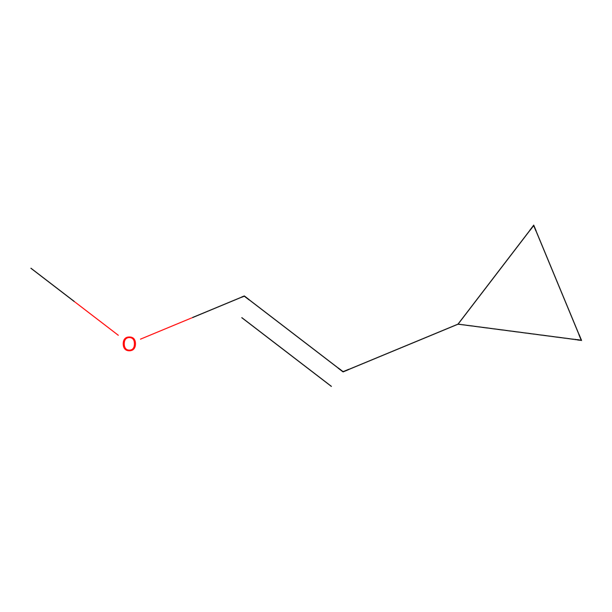 (2-Methoxyethenyl)cyclopropane molecular structure, CAS 73686-07-4