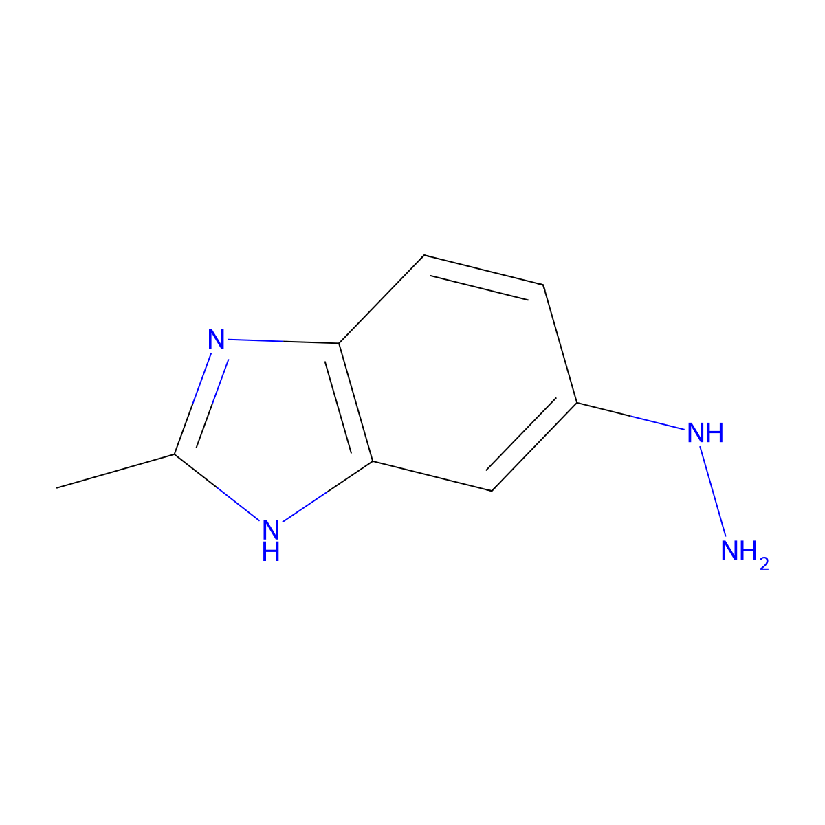 5-Hydrazinyl-2-methyl-1H-benzo[d]imidazole molecular structure, CAS 736881-43-9