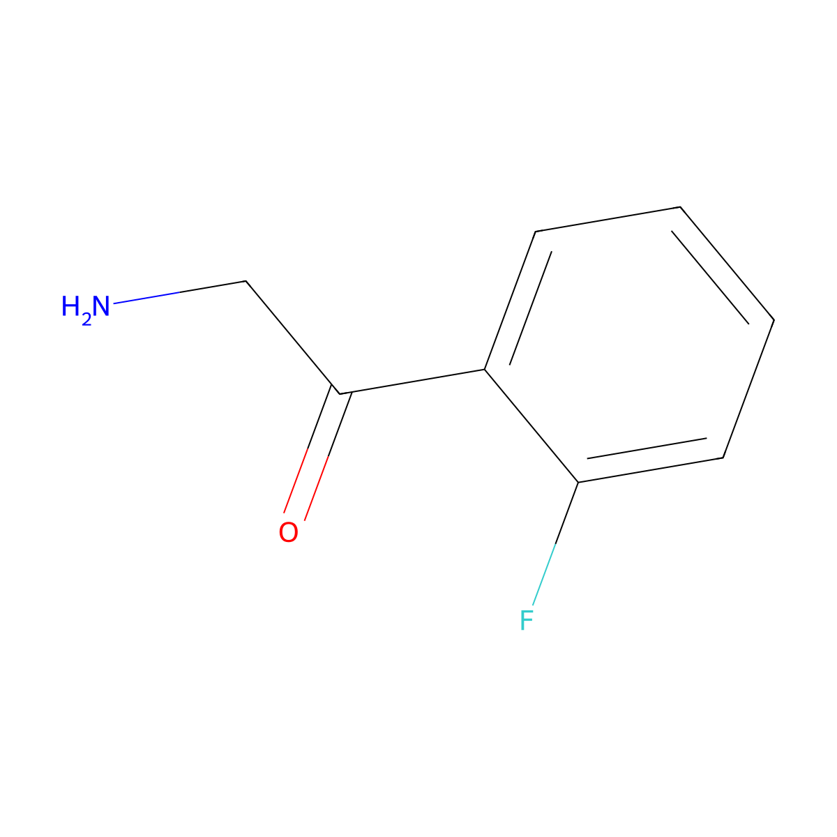 2-Amino-1-(2-fluorophenyl)ethanone molecular structure, CAS 736887-62-0