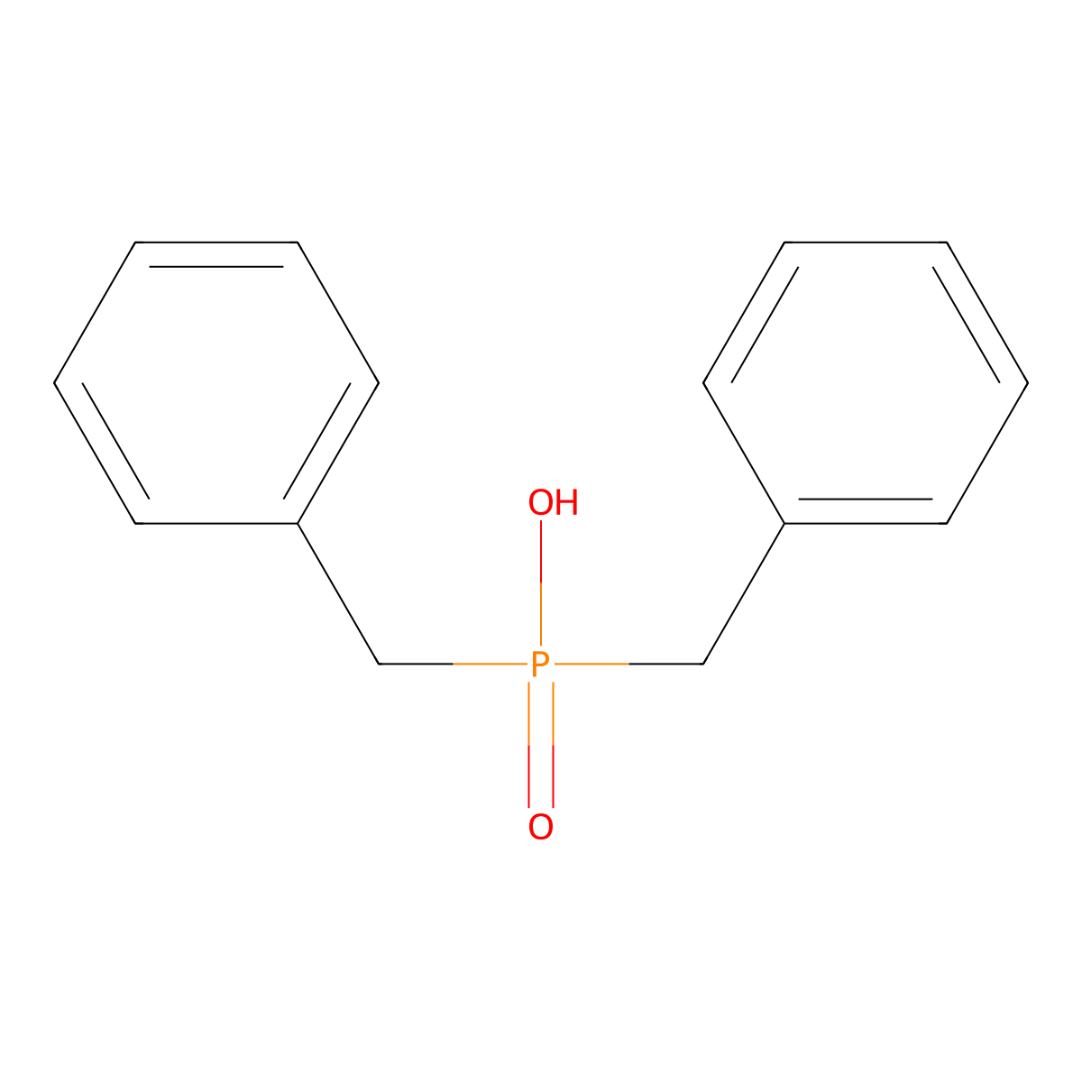 Dibenzylphosphinic acid molecular structure, CAS 7369-51-9