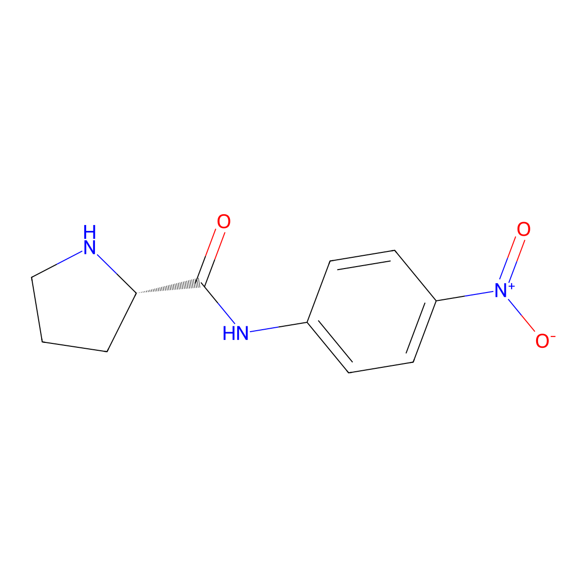 N-(4-Nitrophenyl)prolinamide molecular structure, CAS 7369-91-7