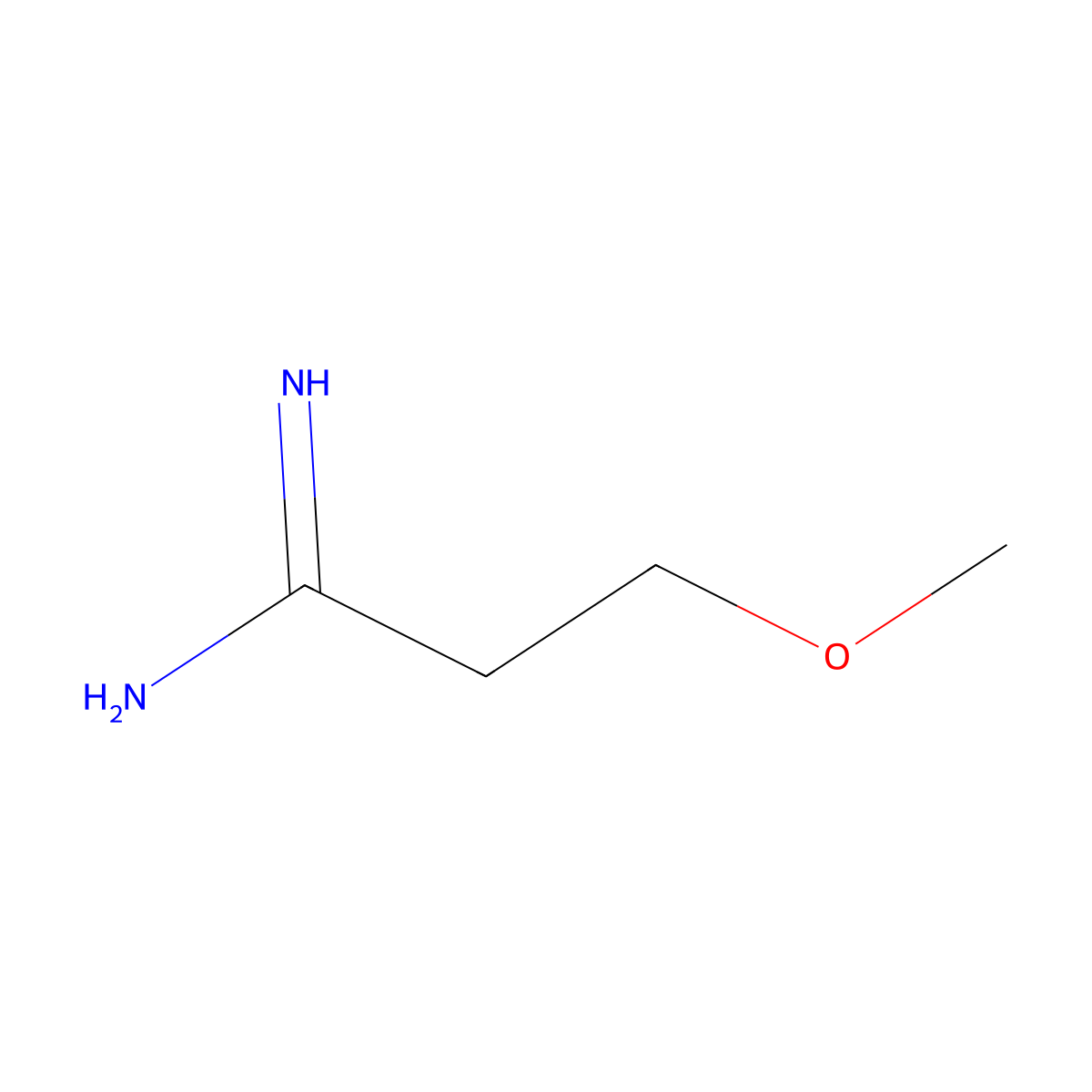 3-Methoxypropanimidamide molecular structure, CAS 736905-51-4