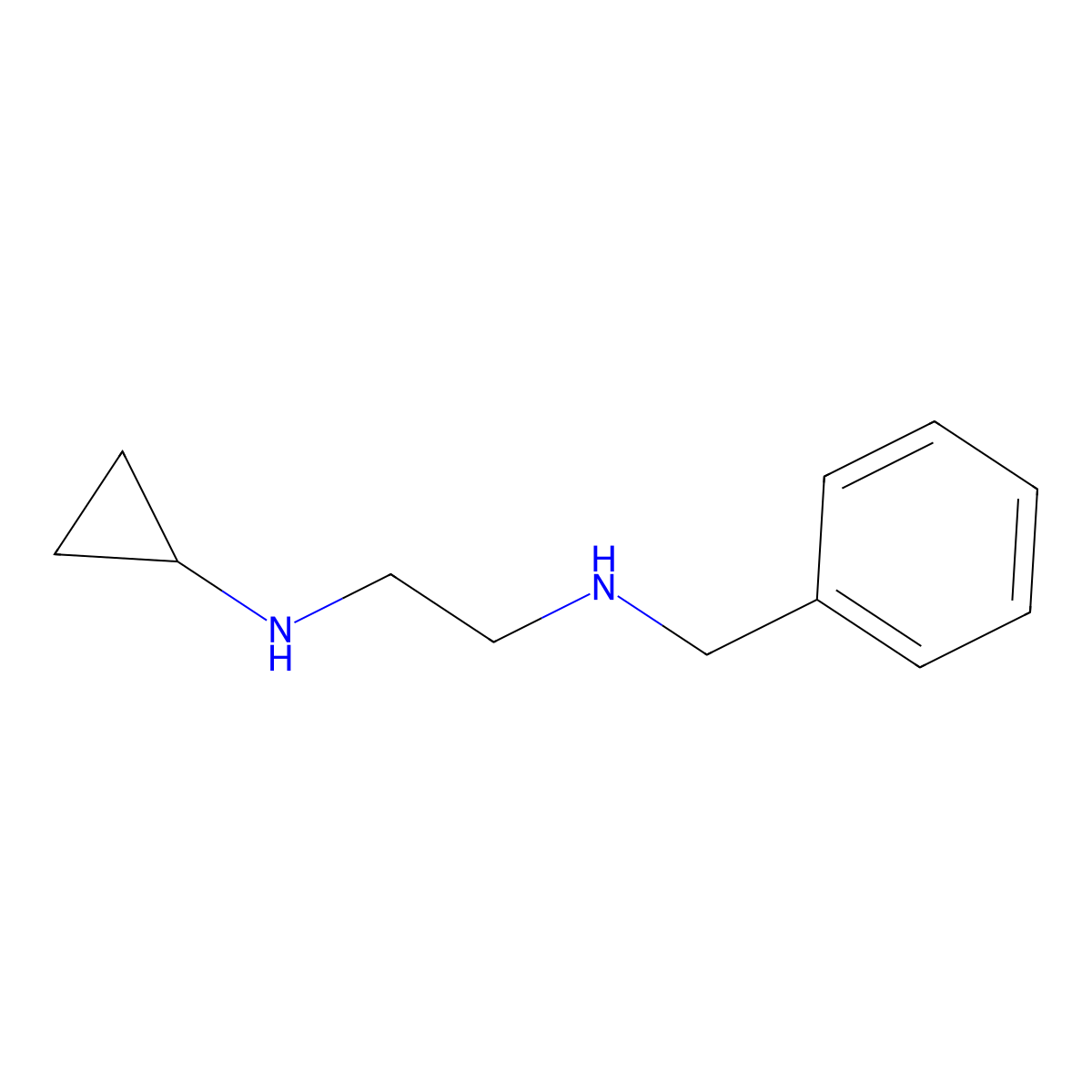 N-(2-(Benzylamino)ethyl) cyclopropanamine molecular structure, CAS 736908-55-7