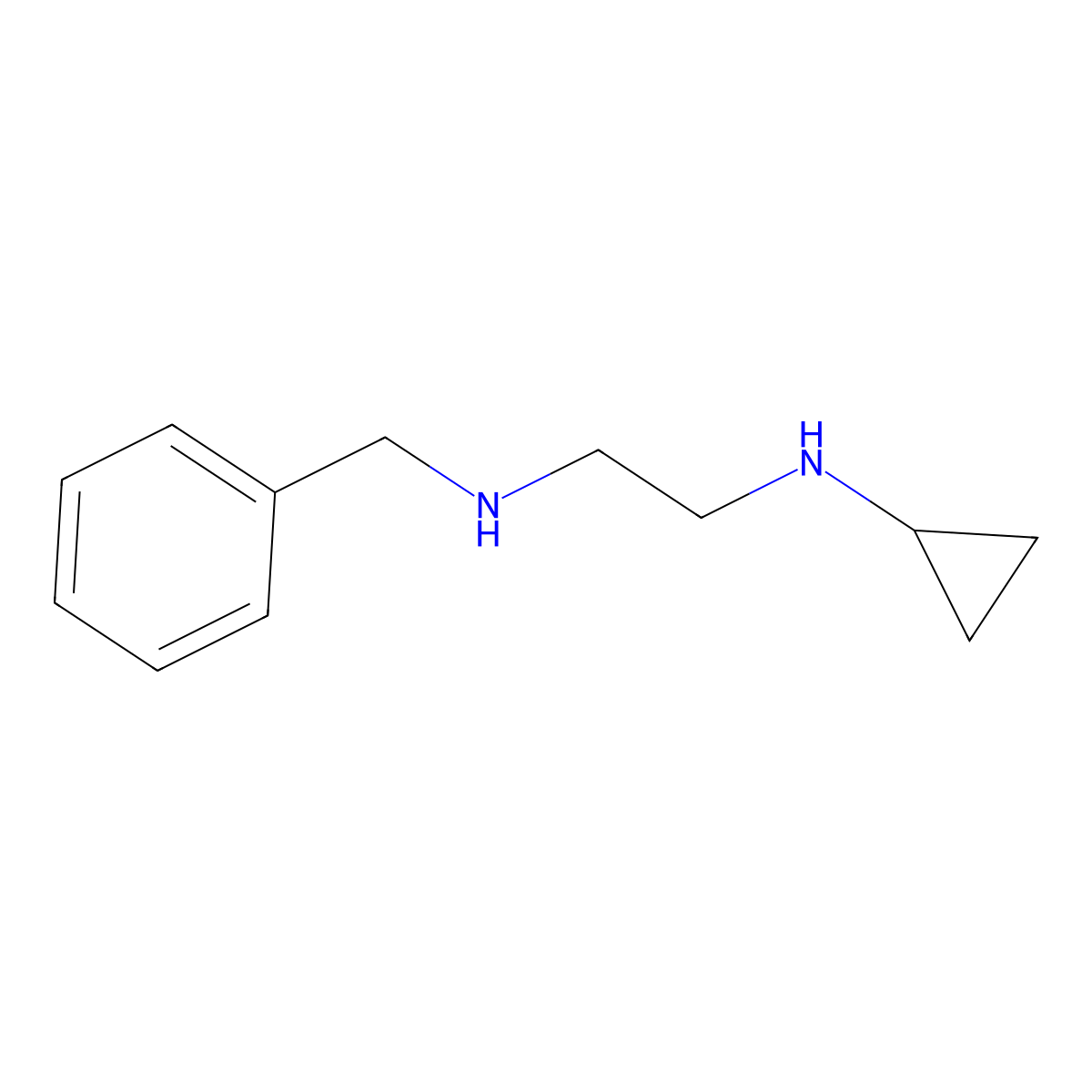 N-(2-(Benzylamino)ethyl) cyclopropanamine molecular structure, CAS 736908-55-7