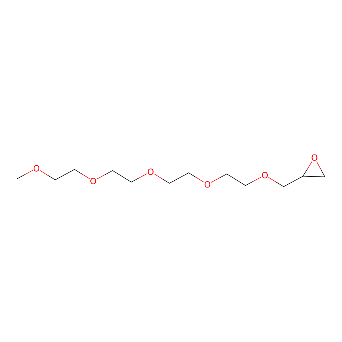 2-(2,5,8,11,14-Pentaoxapentadecyl)oxirane molecular structure, CAS 73692-52-1